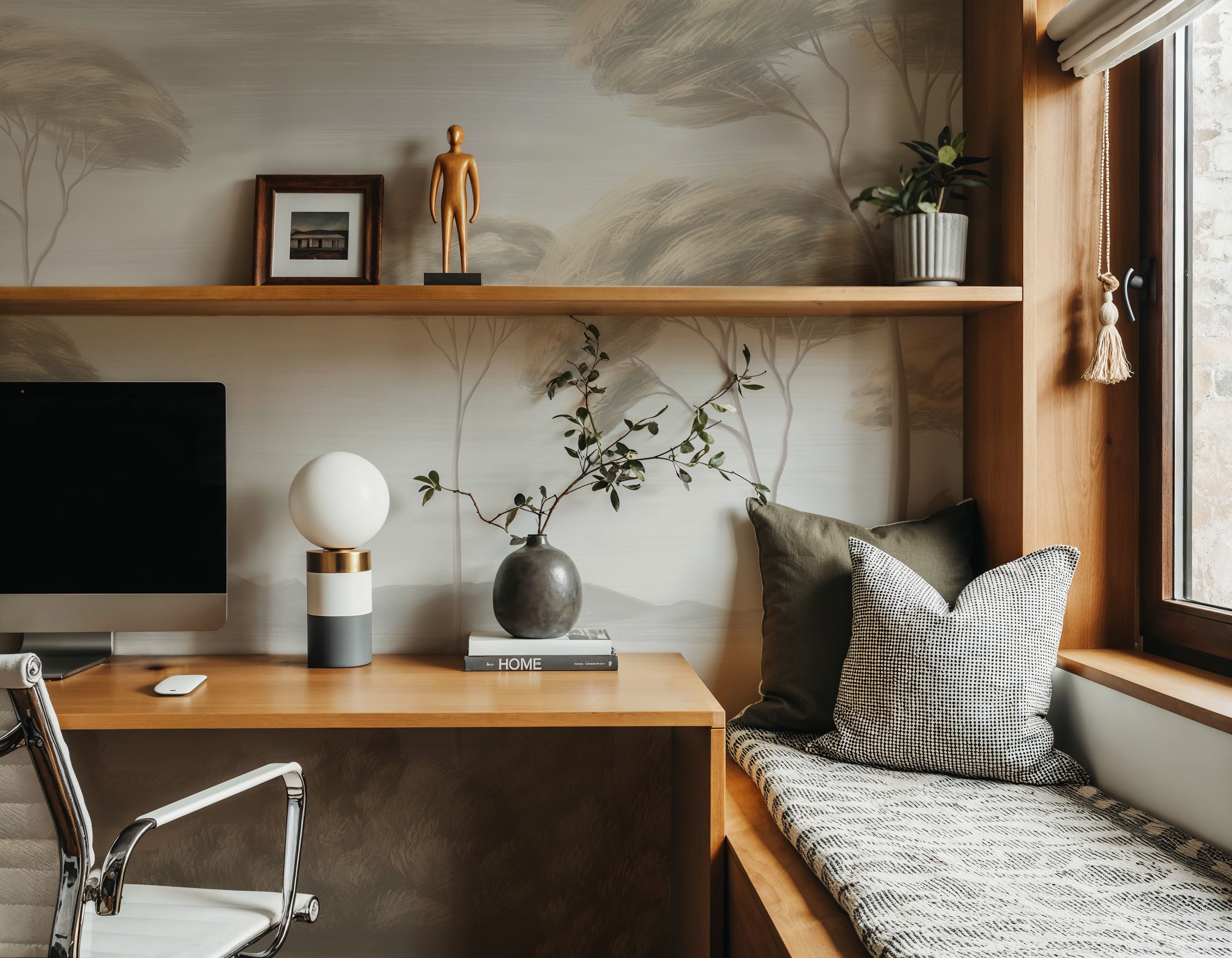 Verdant Horizon, Mist, Tapet