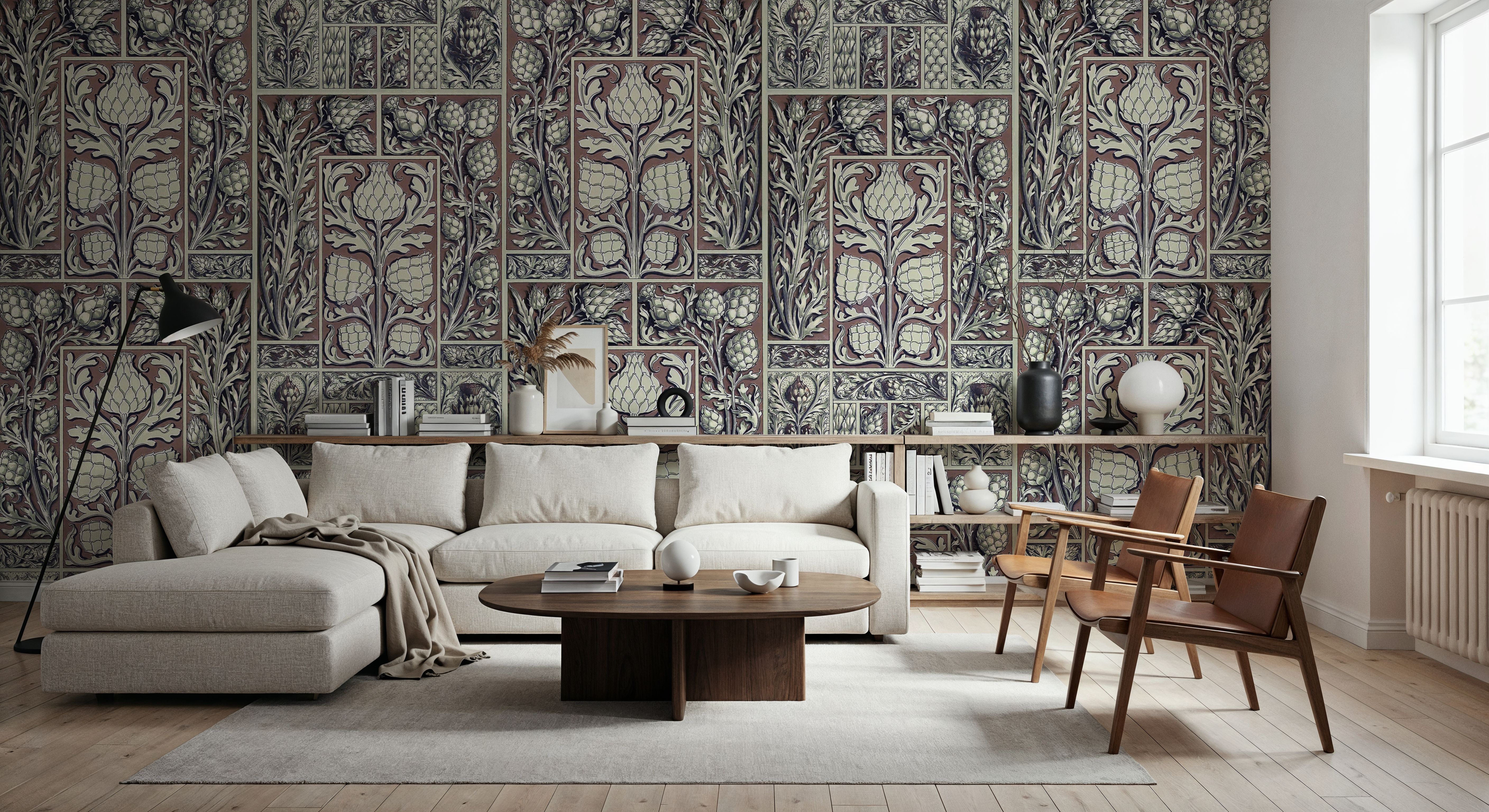 Small Thistle Walls Brown