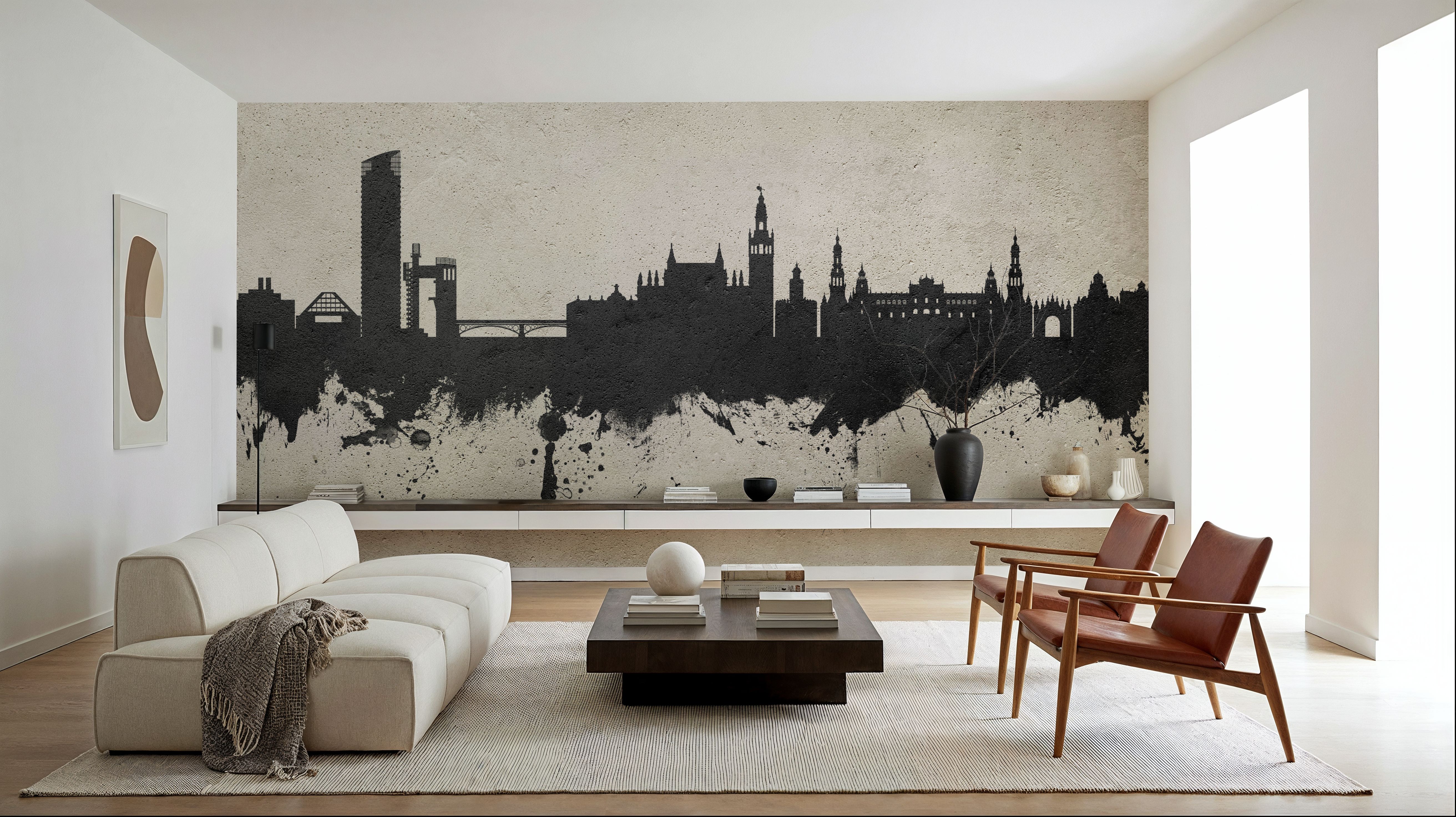 Sevilla Skyline Concrete, Papel pintado