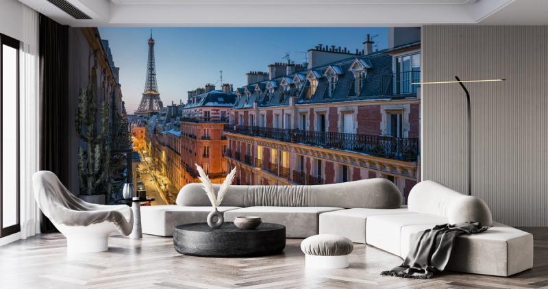 Waking Up in Paris wallpaper mural 100% PVC-free and non-toxic