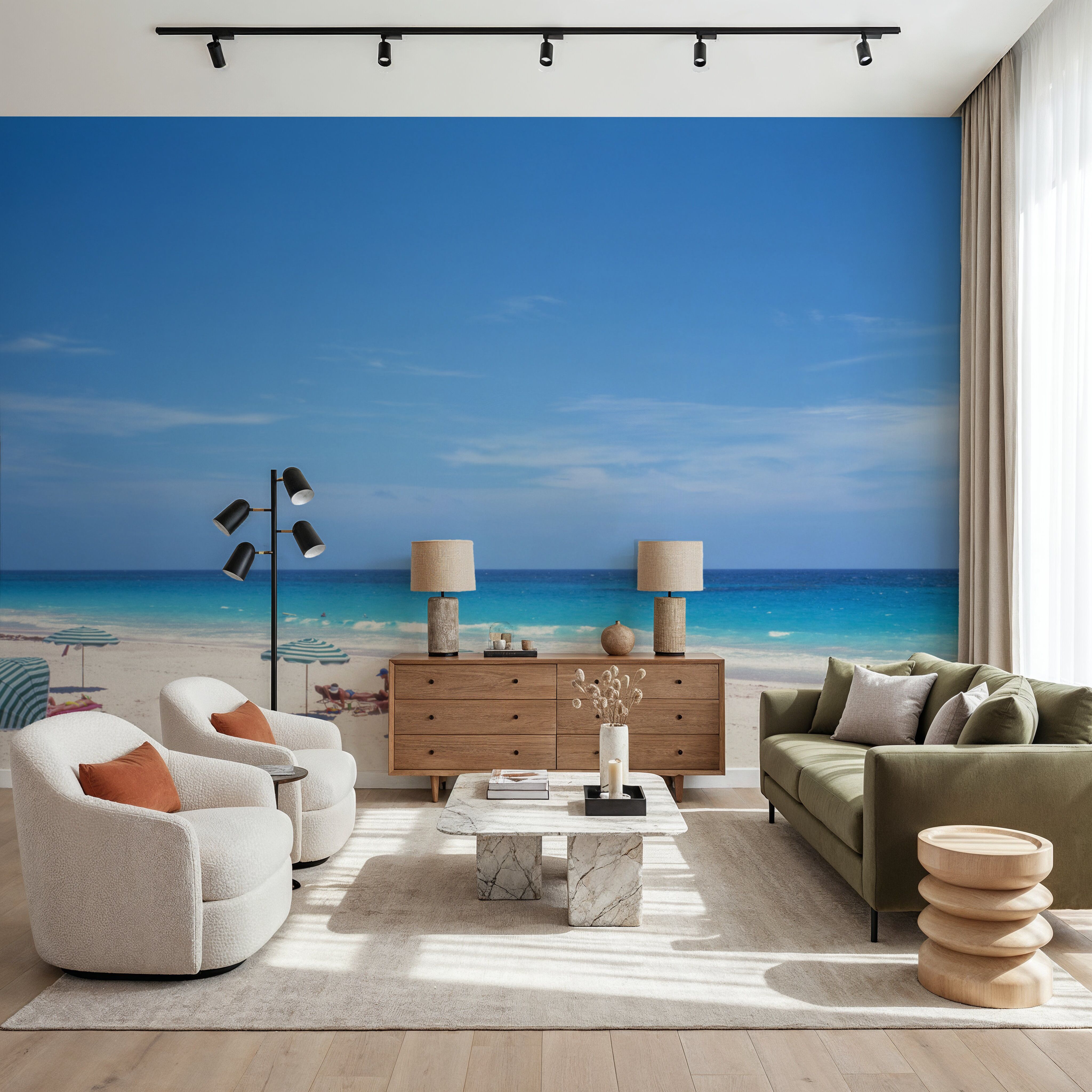 Serene Umbrella Shores