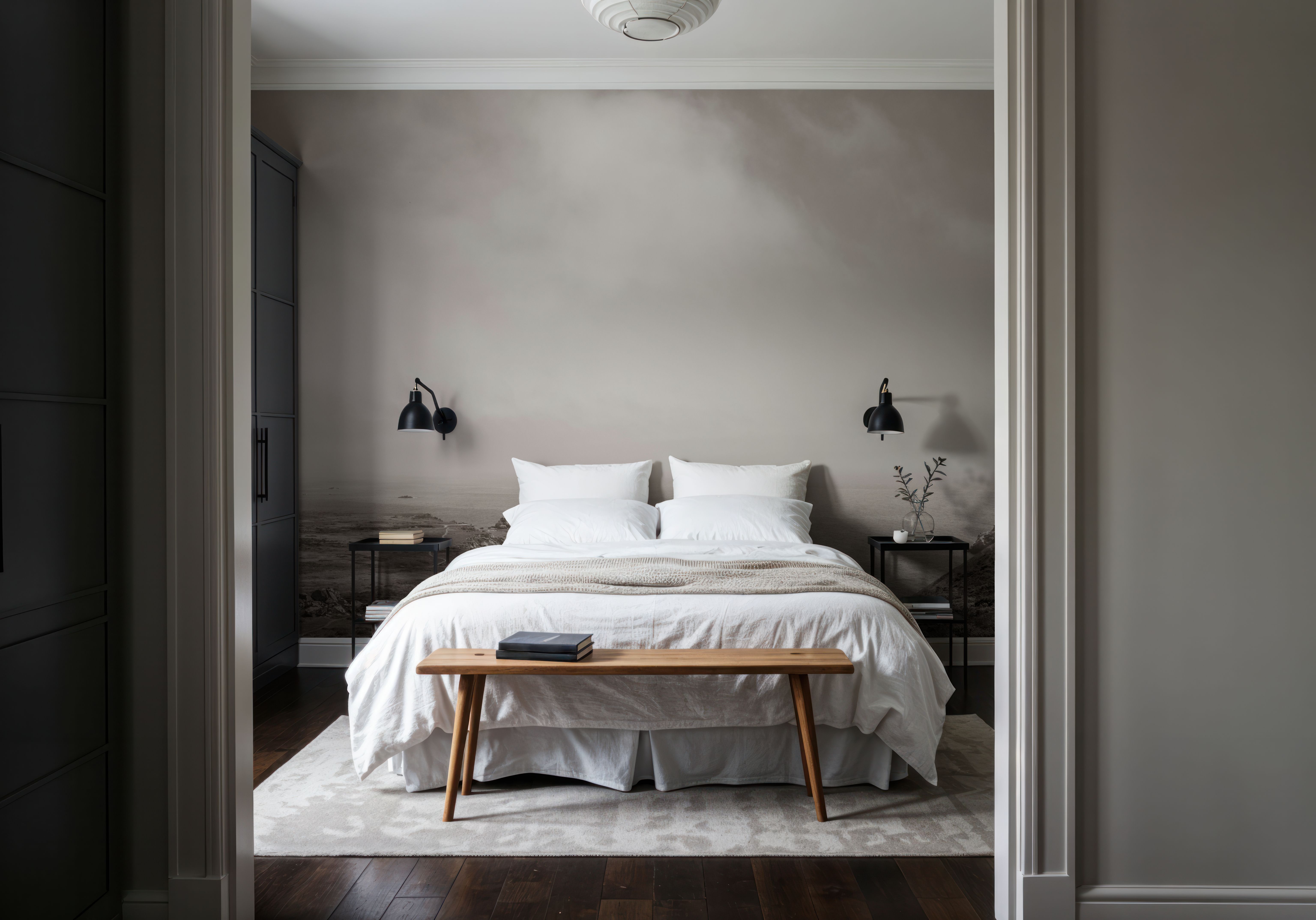 When Sea Becomes Sky BW, Wallpaper