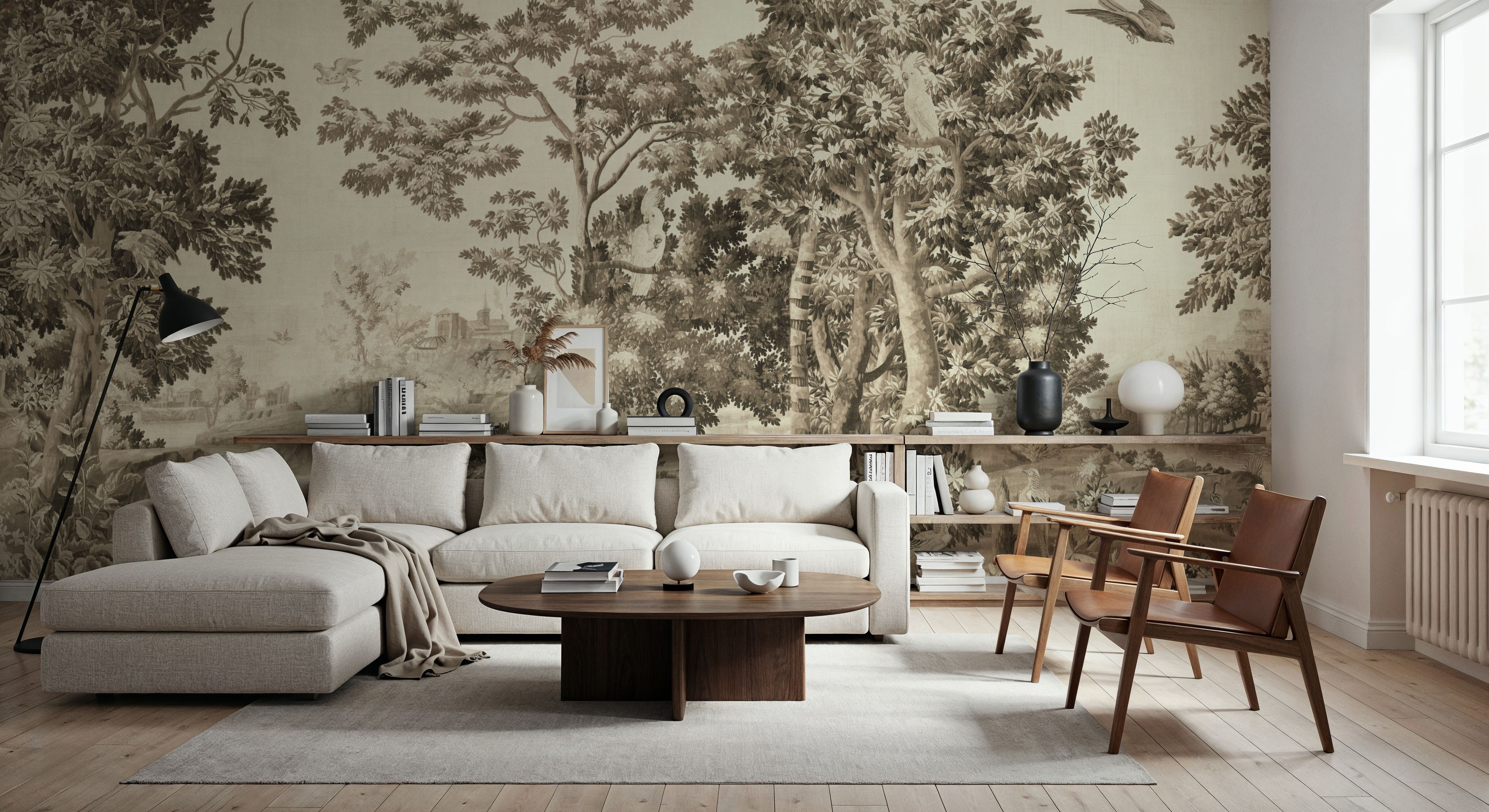 Enchanted Grove Tapestry, Beige