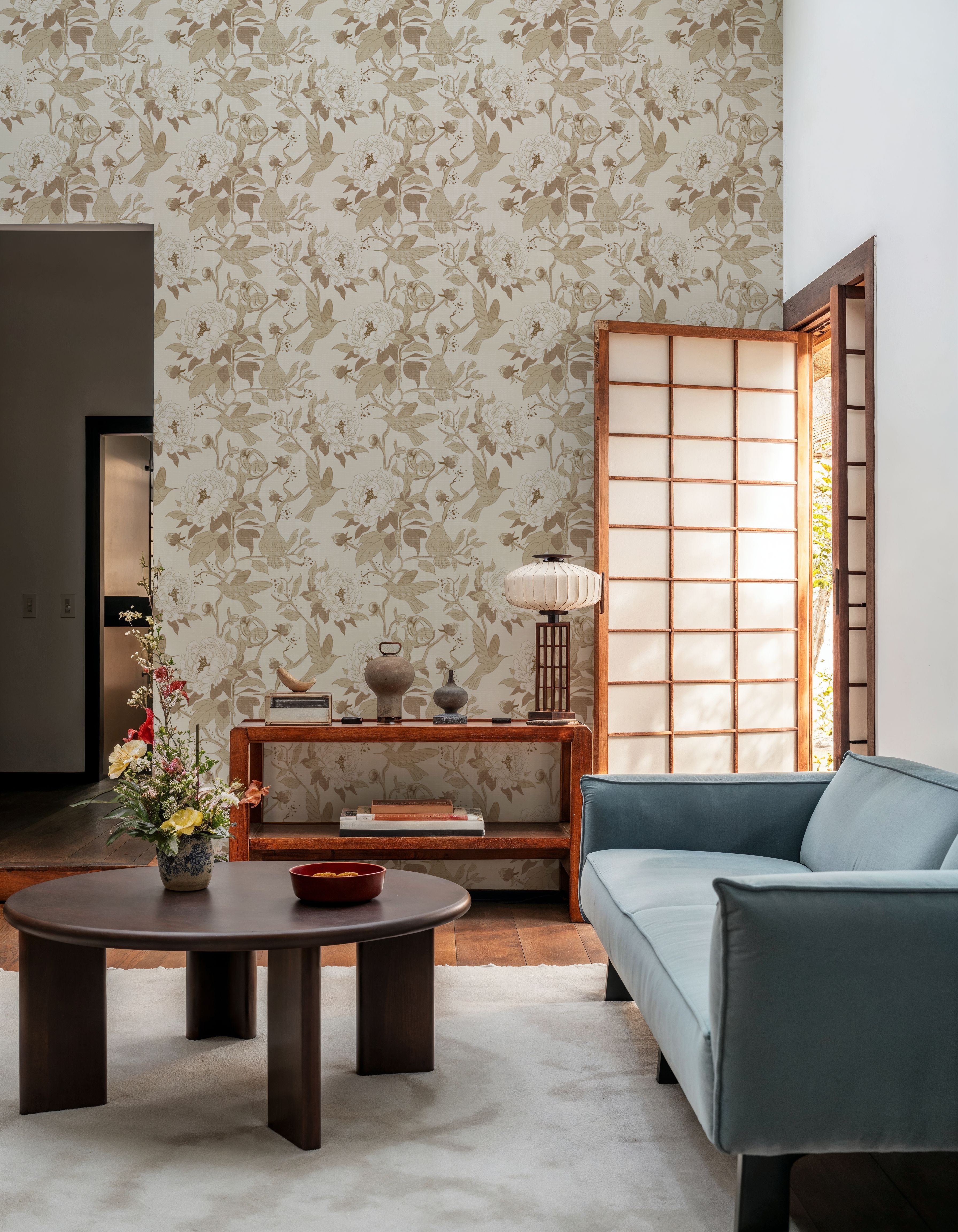 Peony Toile, Beige