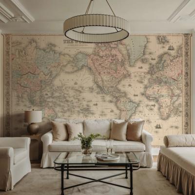 Colton's World Map 1858