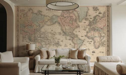 Colton's World Map 1858
