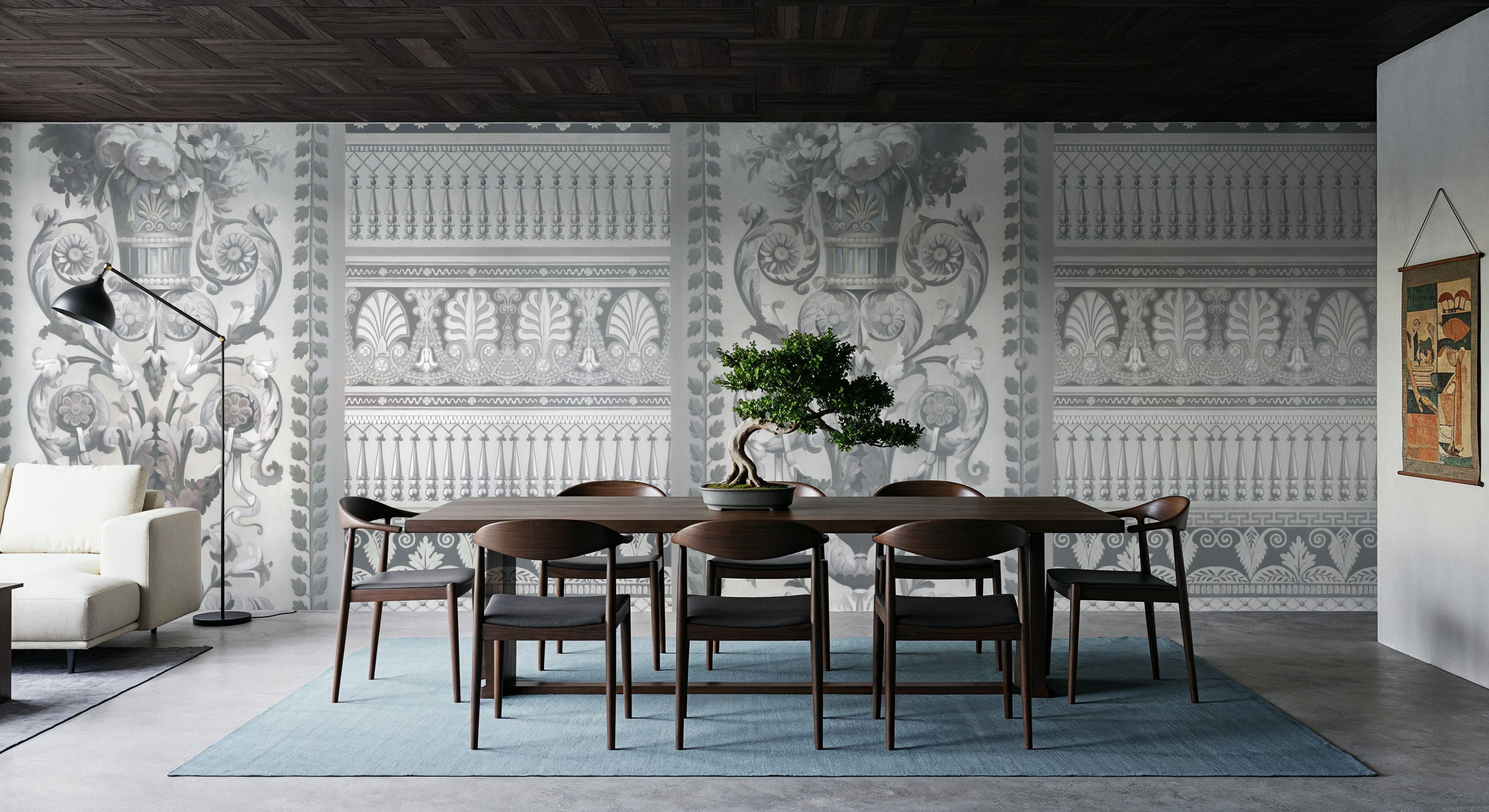 Flower Mountain, Gray, Wallpaper