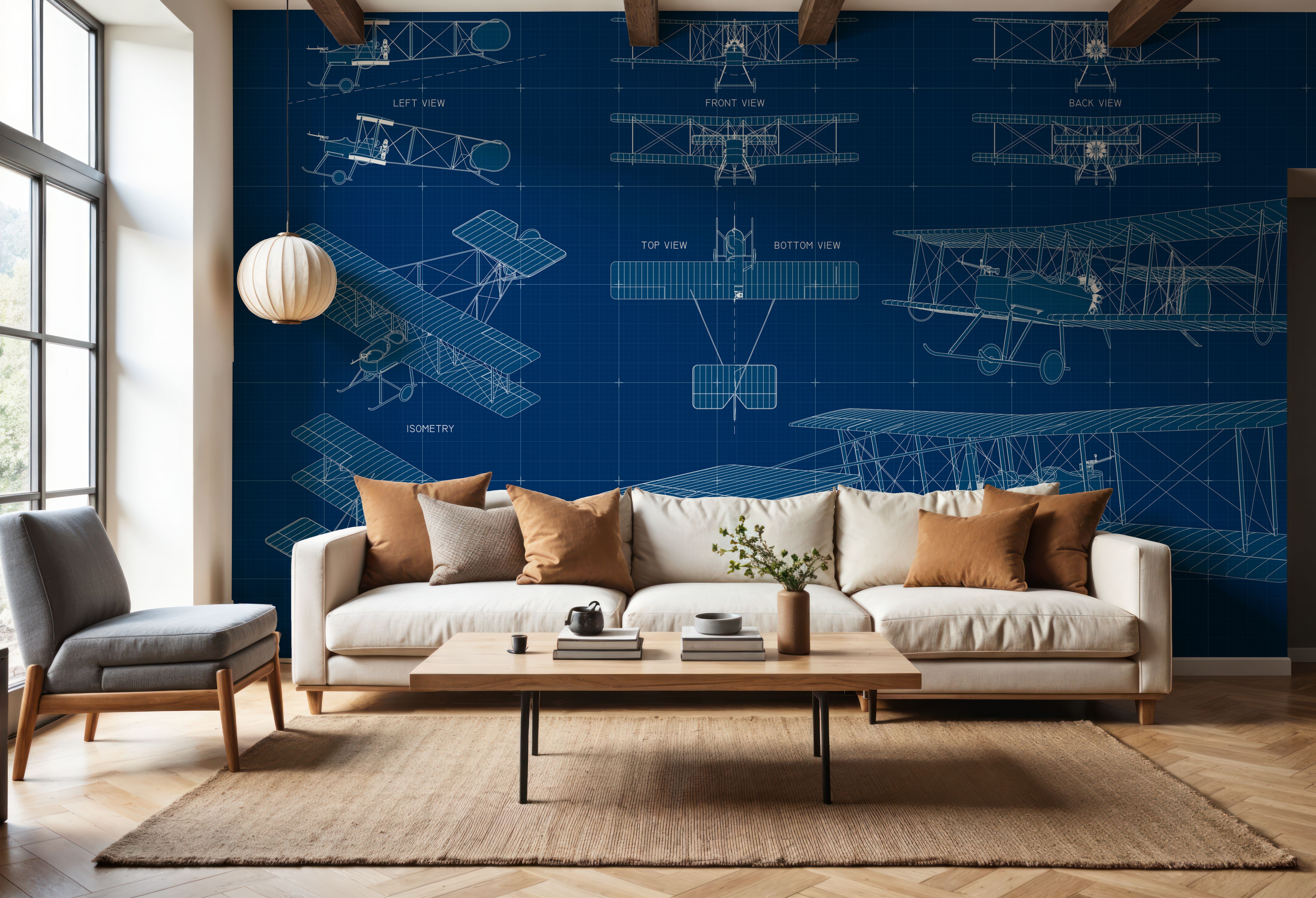 Single Biplane Blueprint