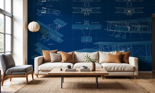 Single Biplane Blueprint