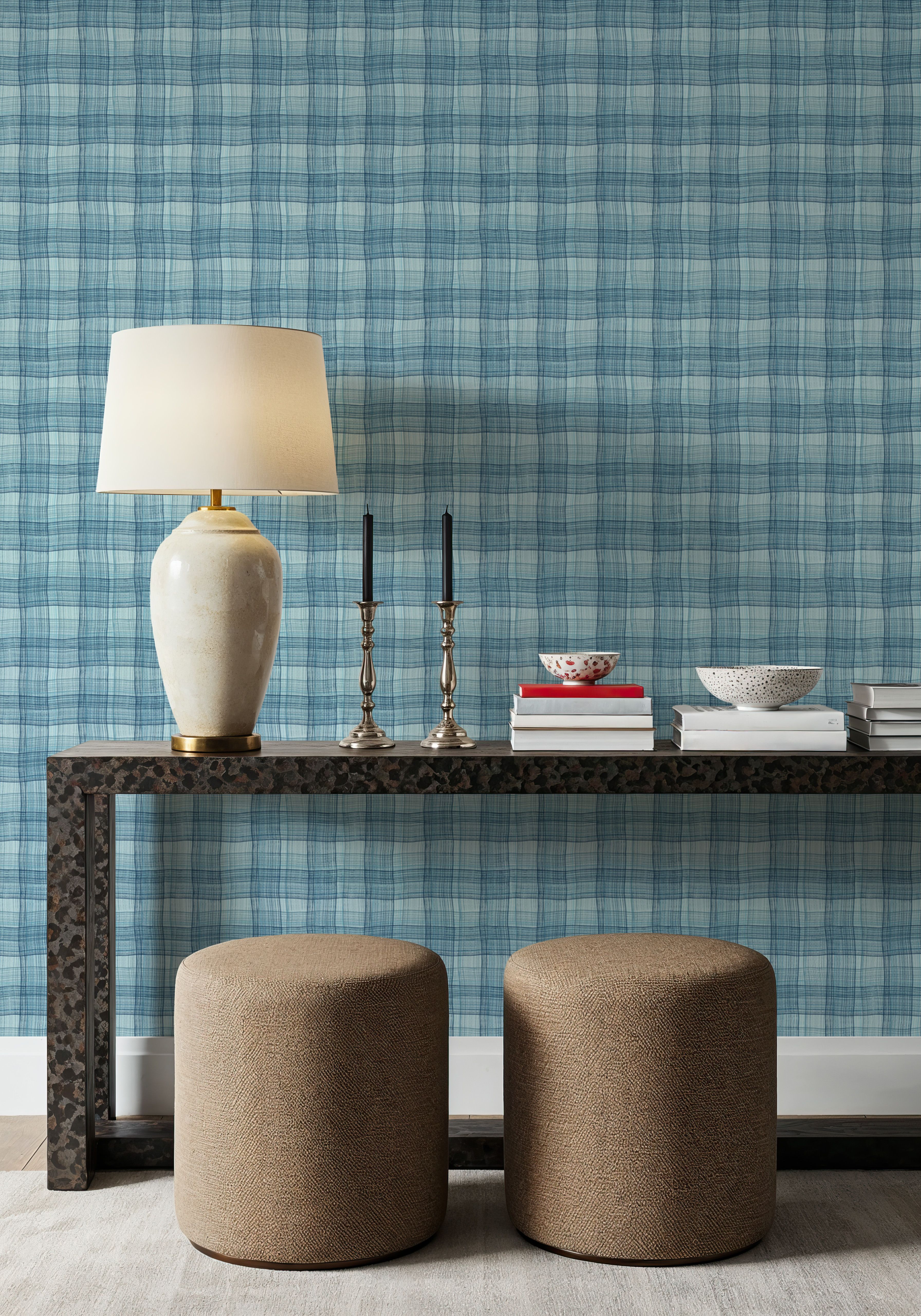 Stripy Gingham, Marine