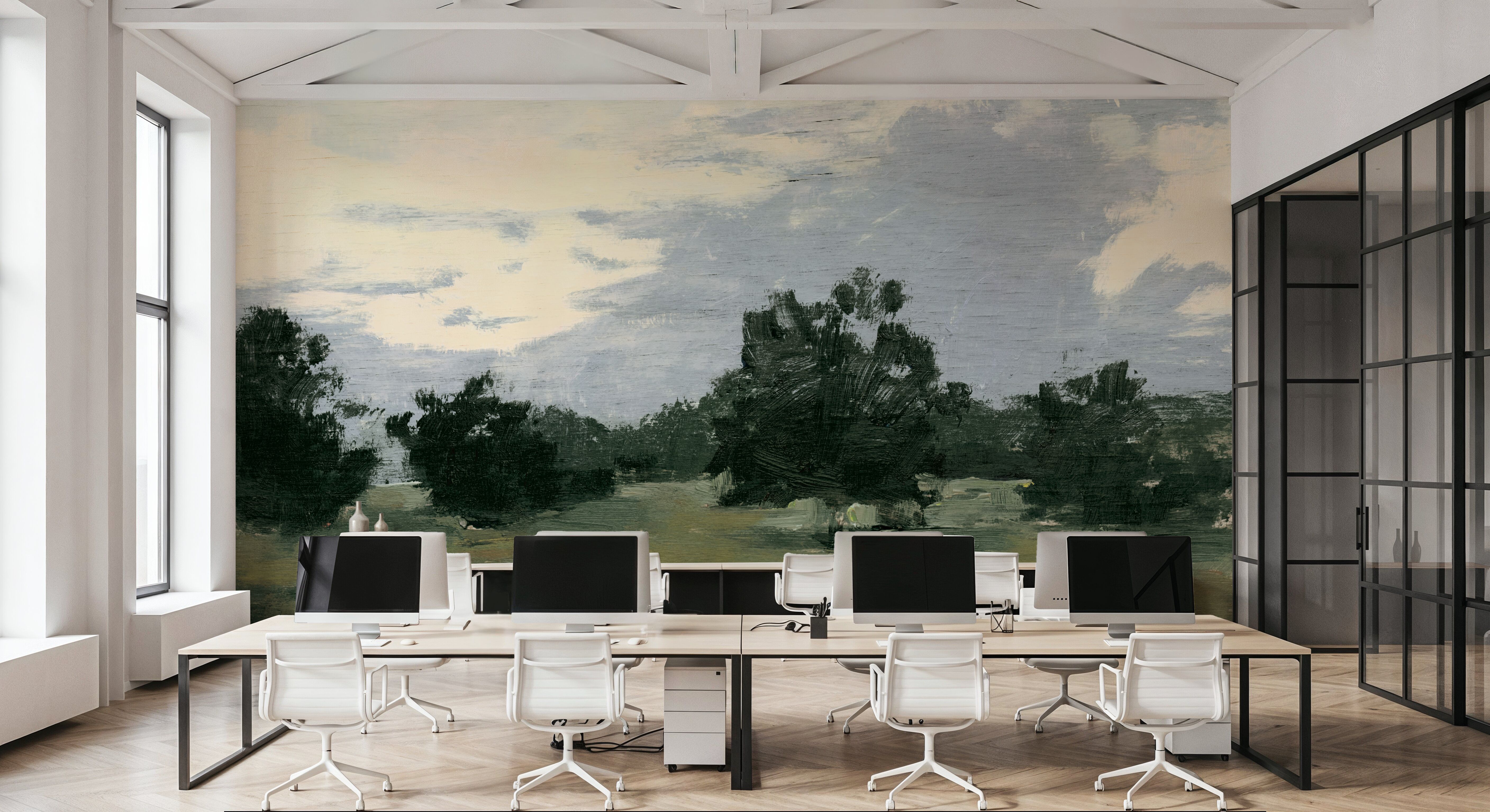 Sunset Fields Country Traditions, Wallpaper