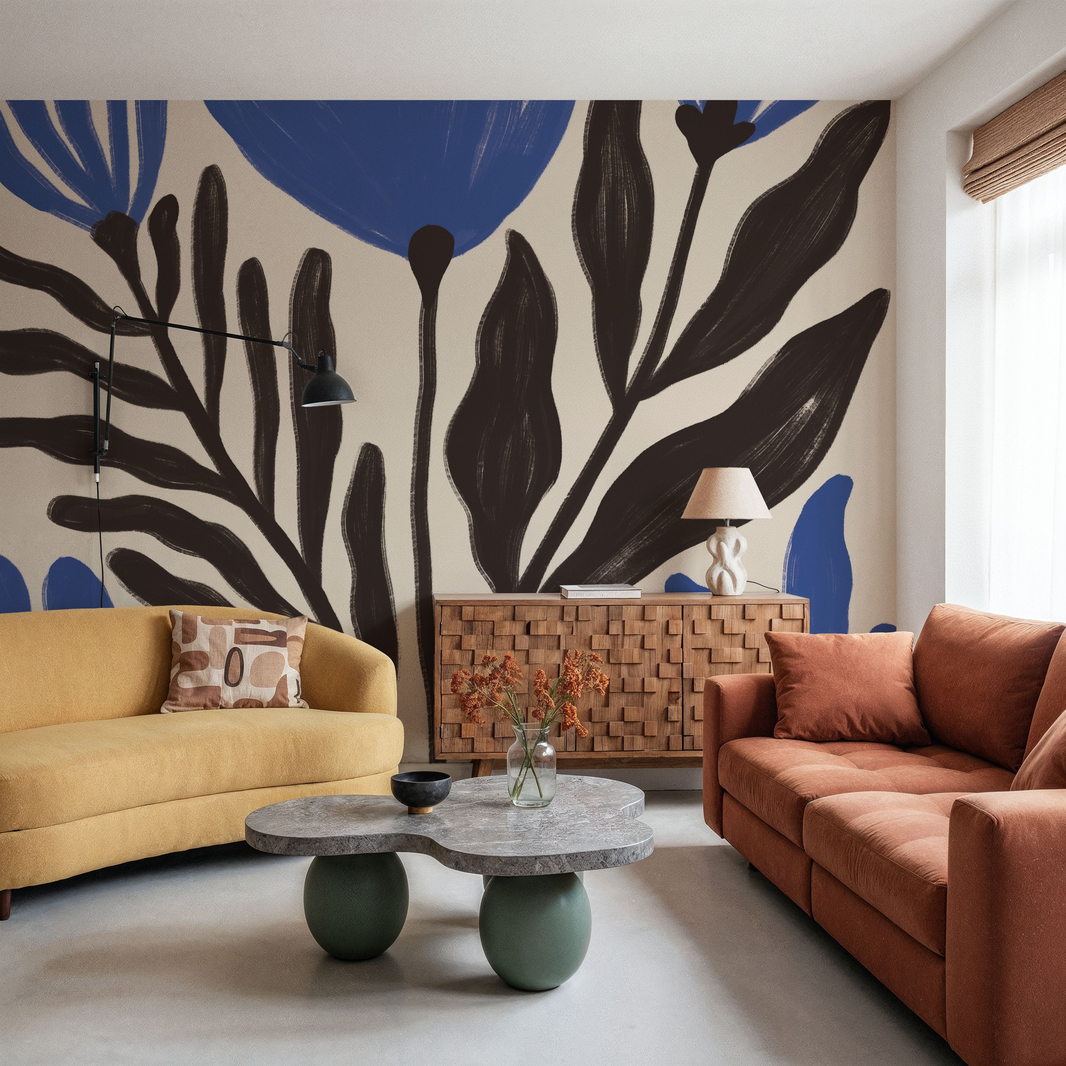 Simple Petals II Blue