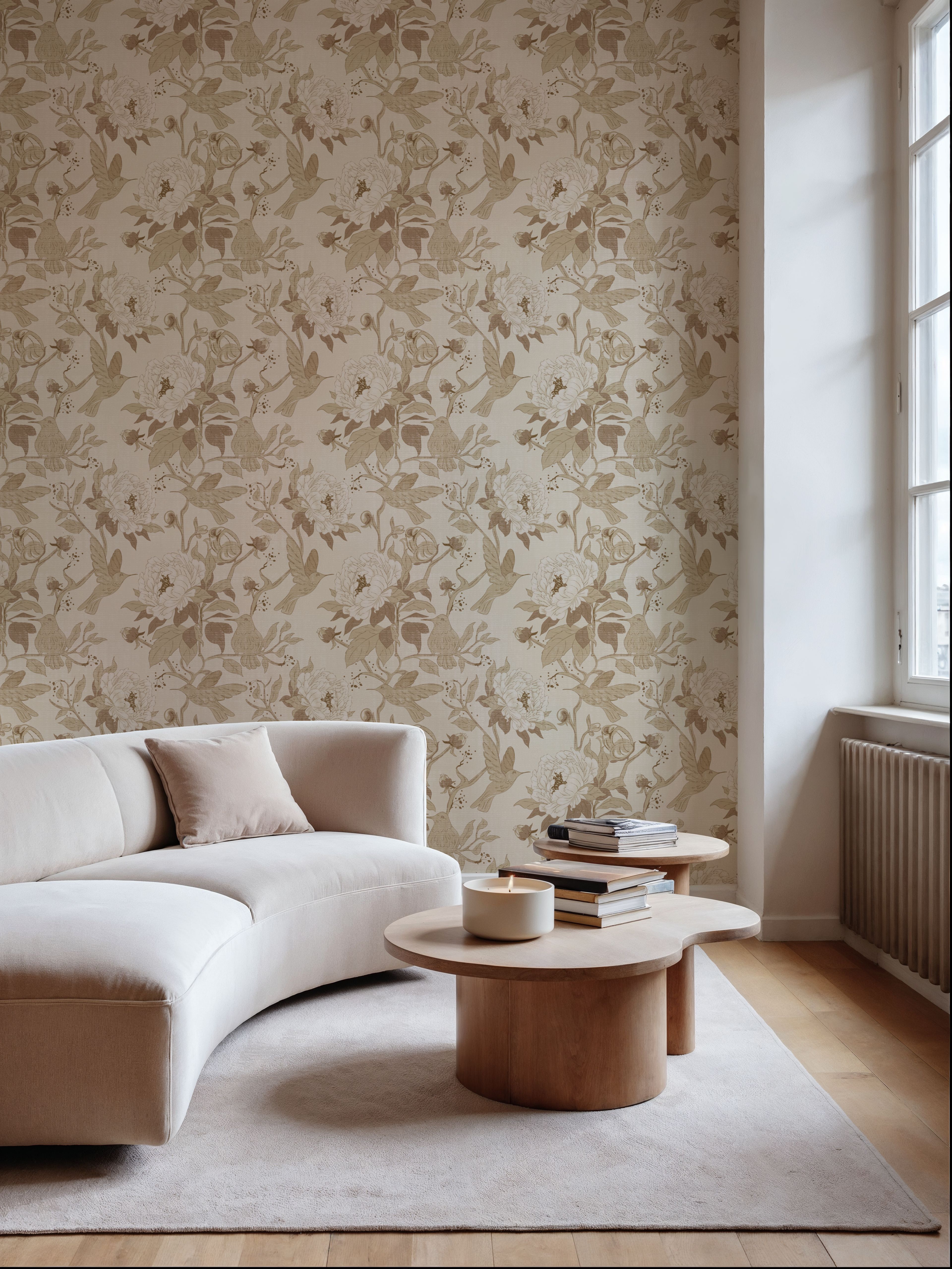 Peony Toile, Beige
