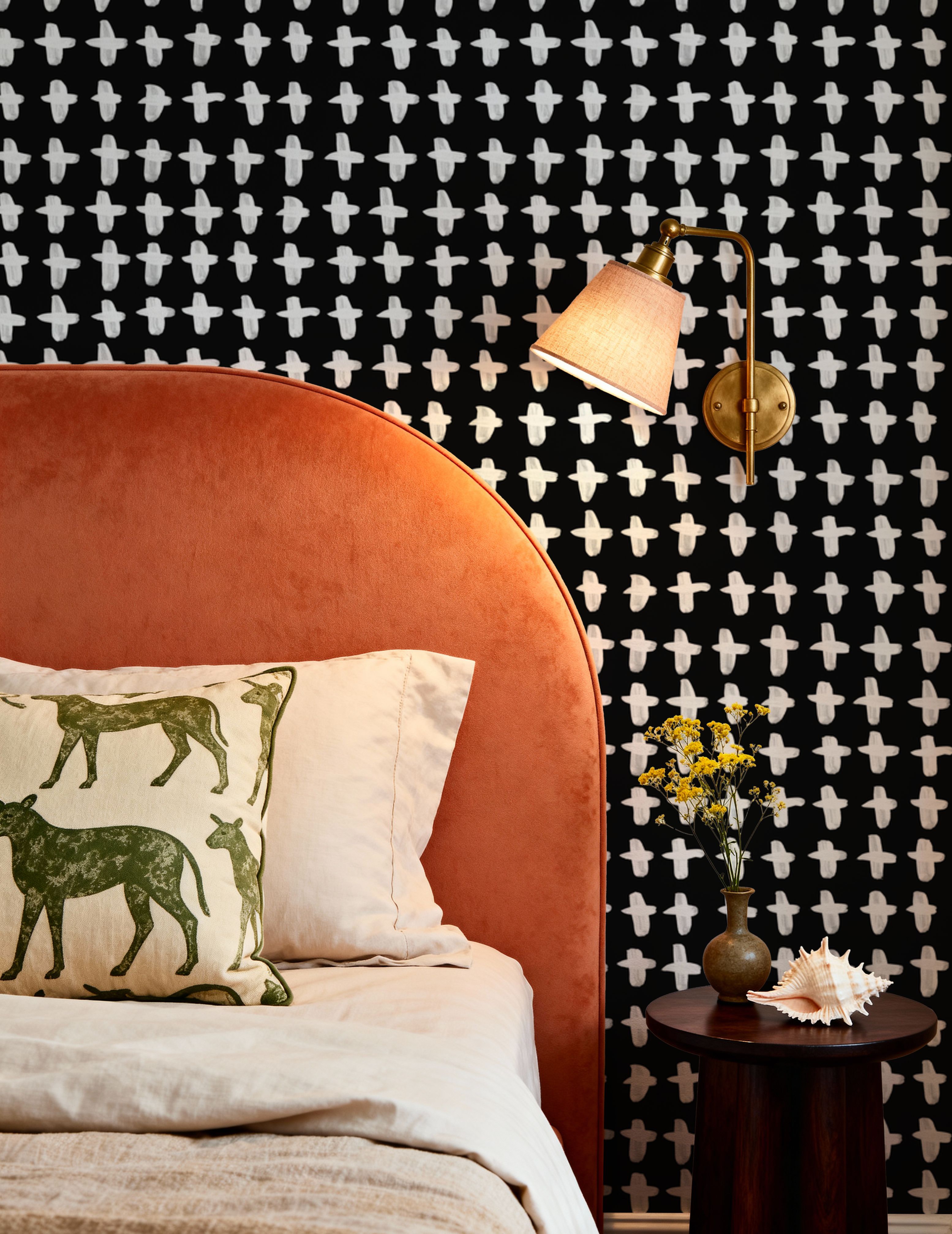 Doodle Crosses Black