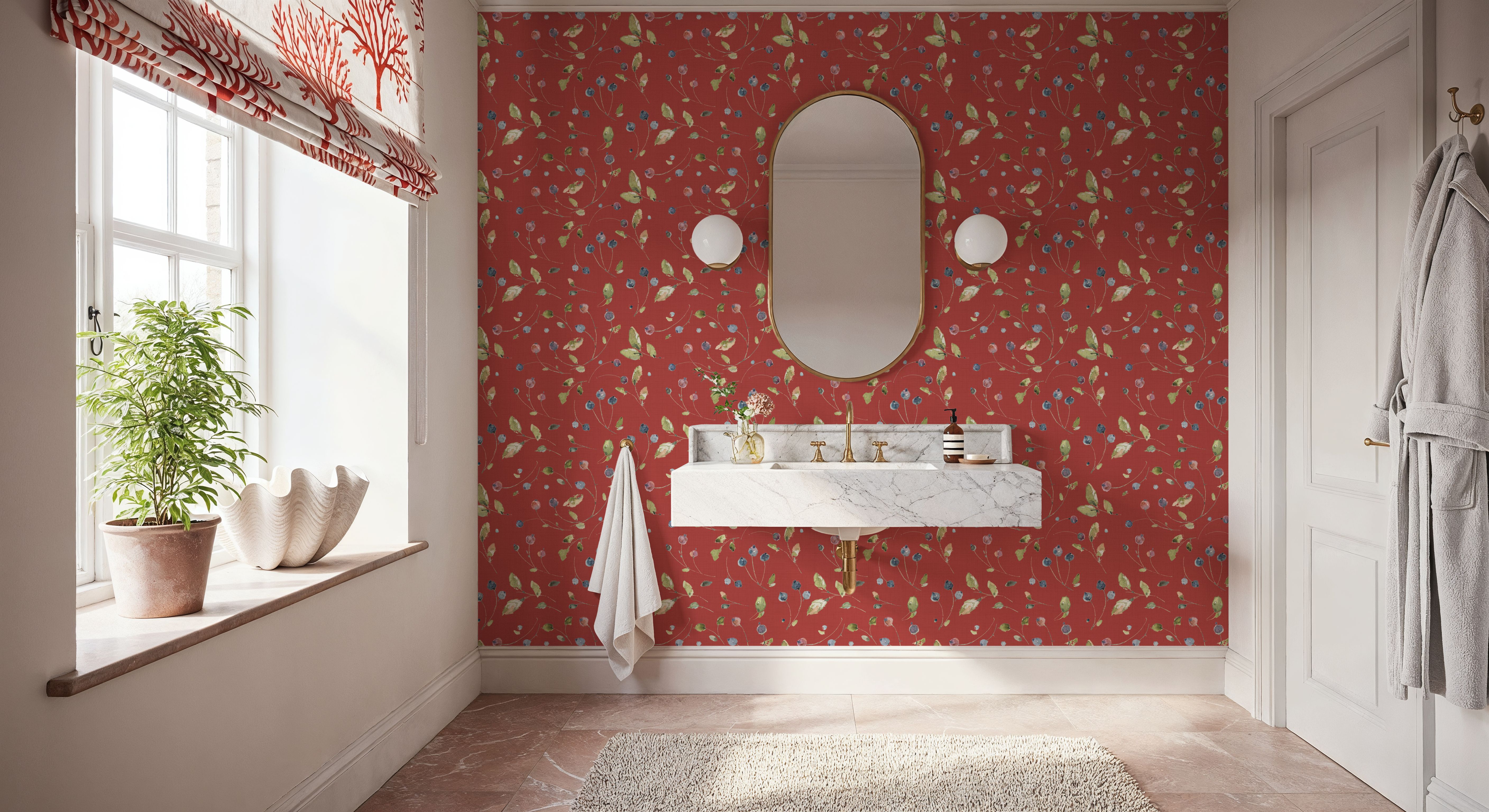 Time to Share Floral Red
