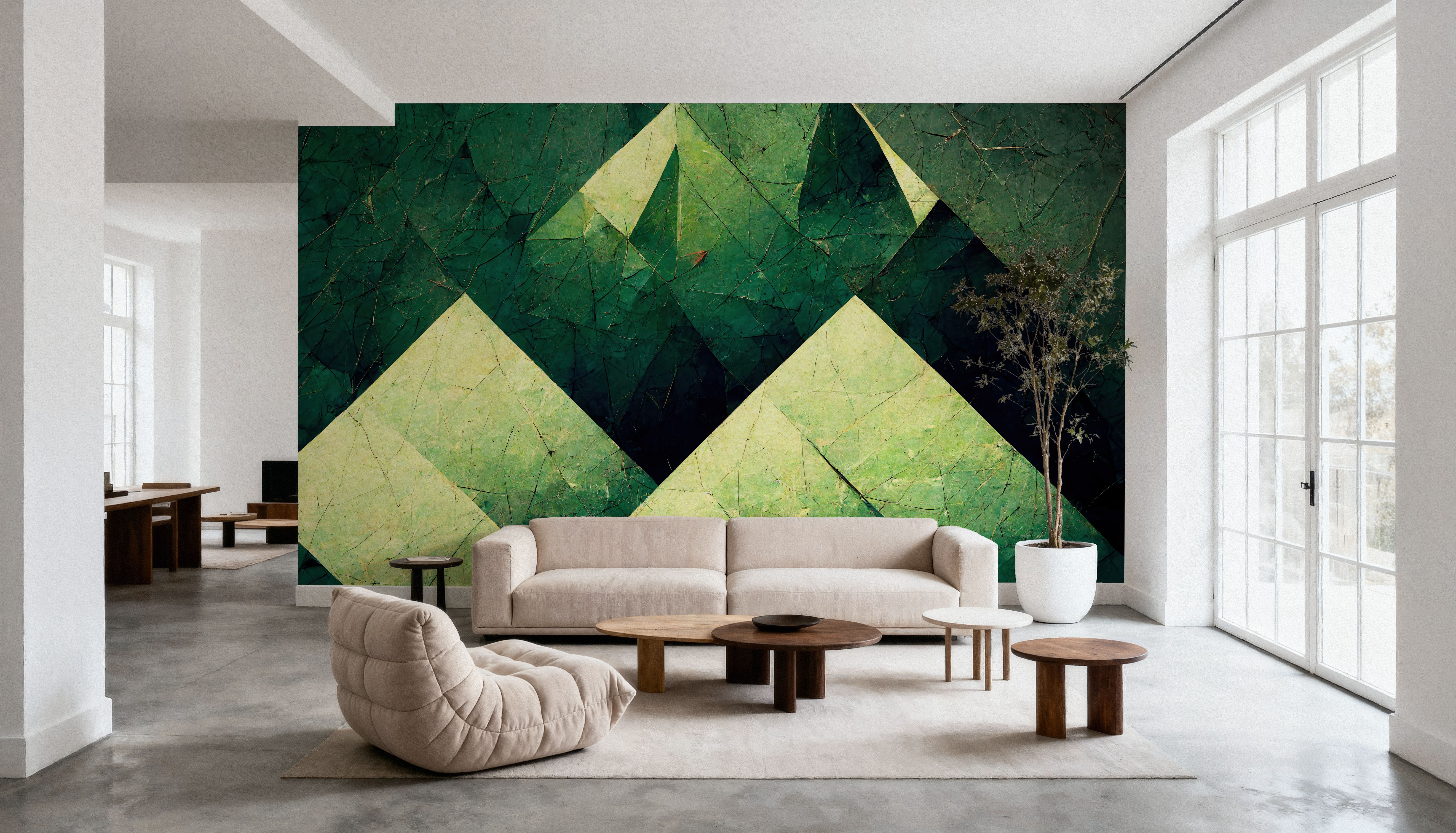 Reduced Mountains Green