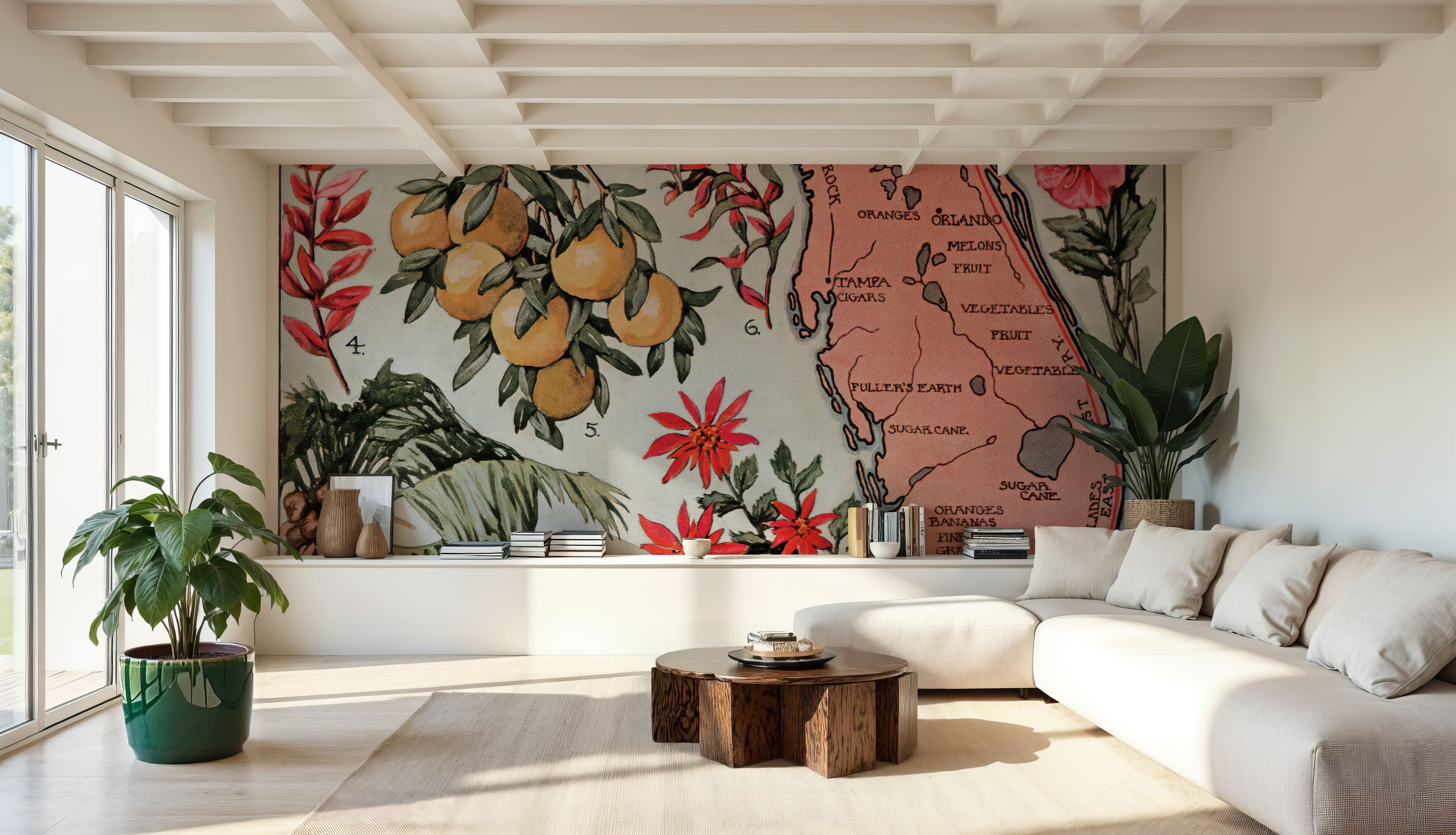 Vintage Florida Botanical Map