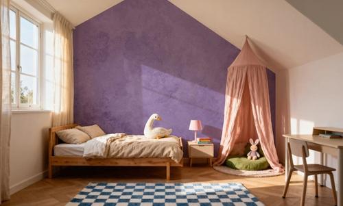 Subtle Plaster Wall, Aura Indigo