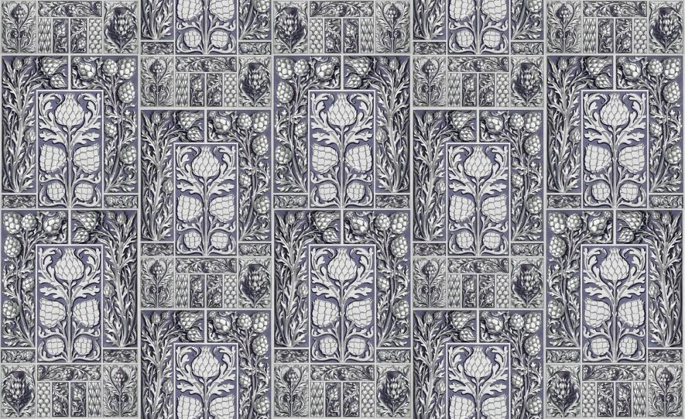 Small Thistle Walls Blue