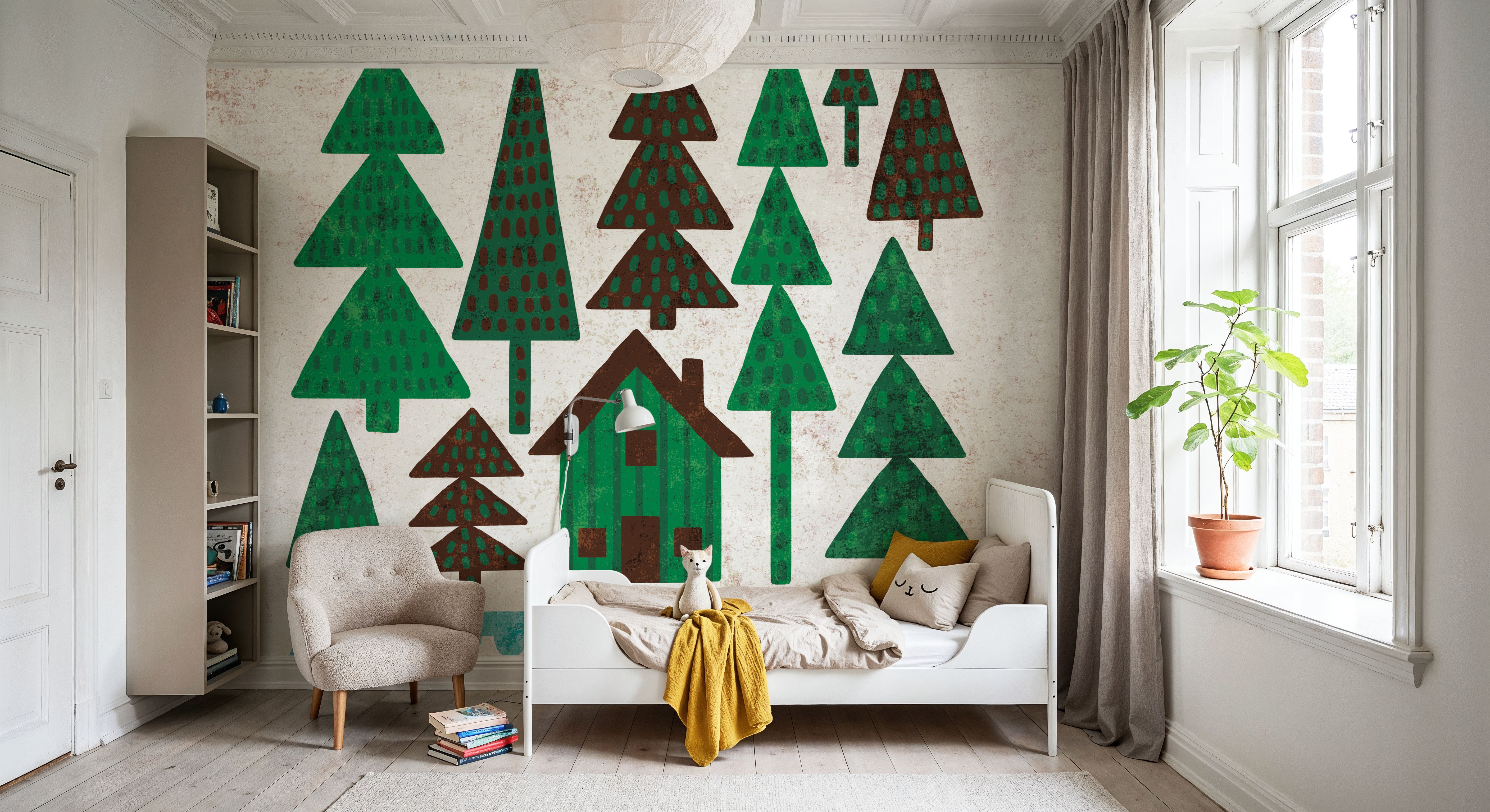 Happy Camper Cabin, Wallpaper