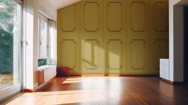Faux Wall Panel Moulding, Sunflower Yellow