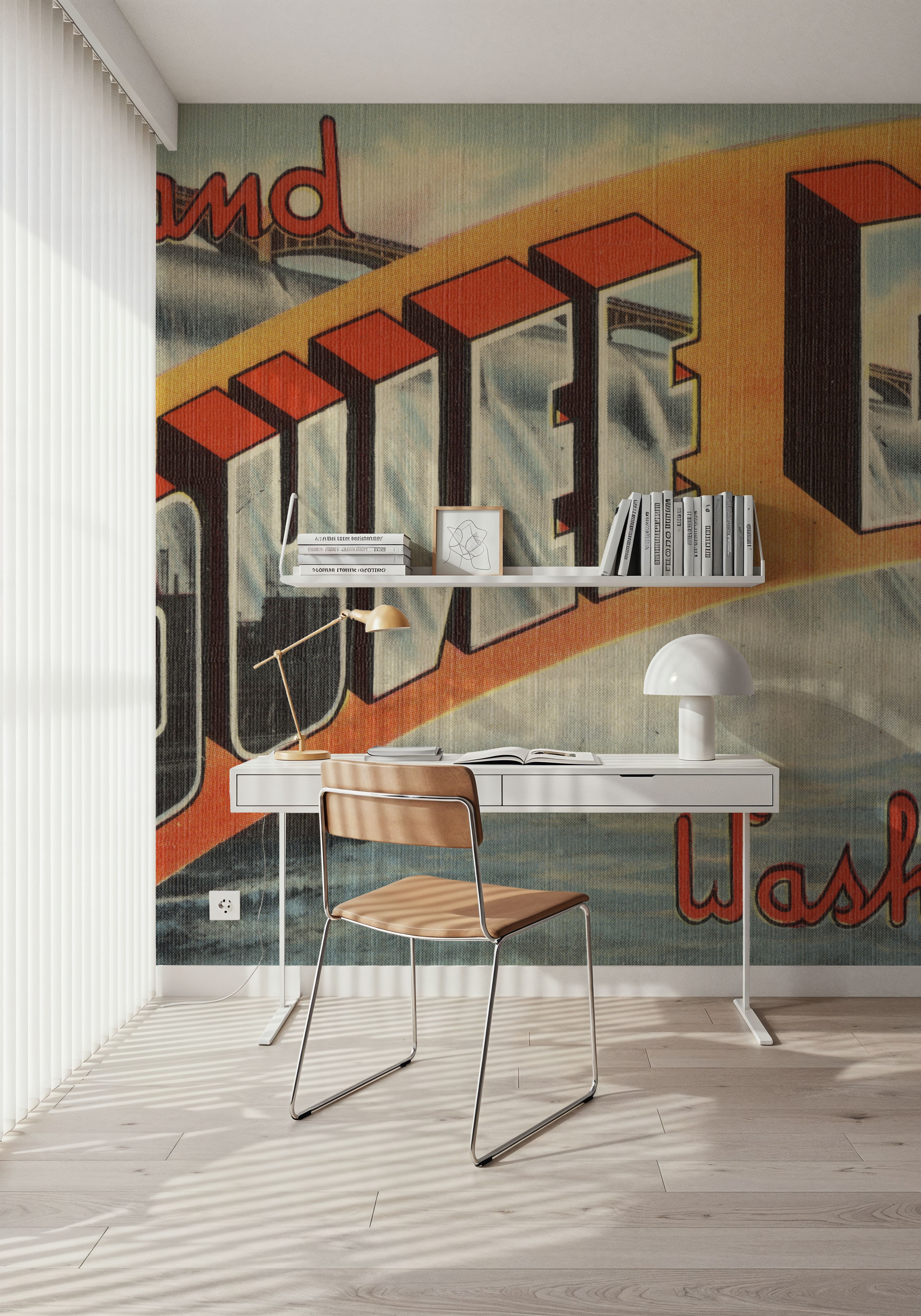 Greetings from Coulee Dam - Screenprint Postcard