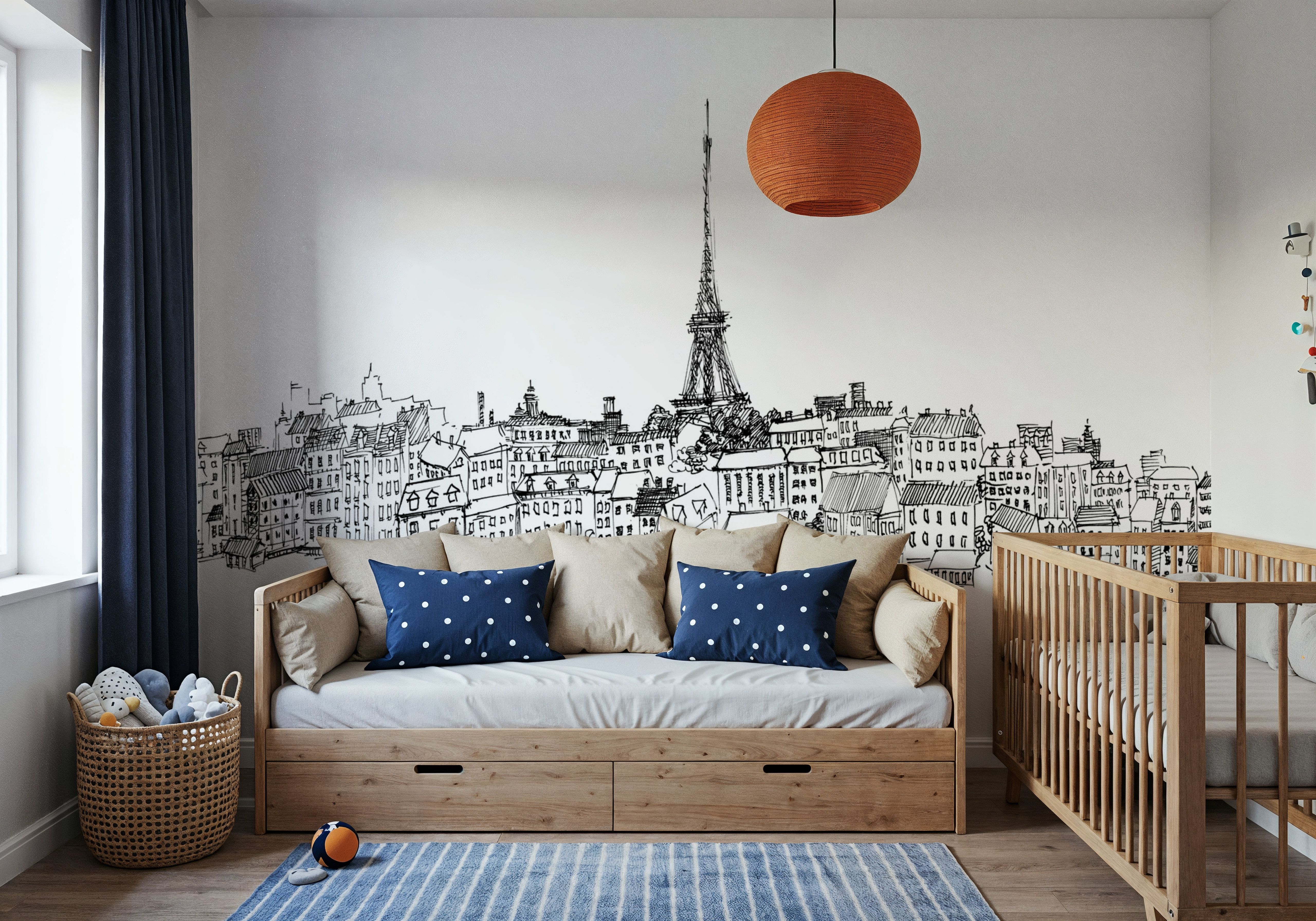 Paris Skyline III, Tapet