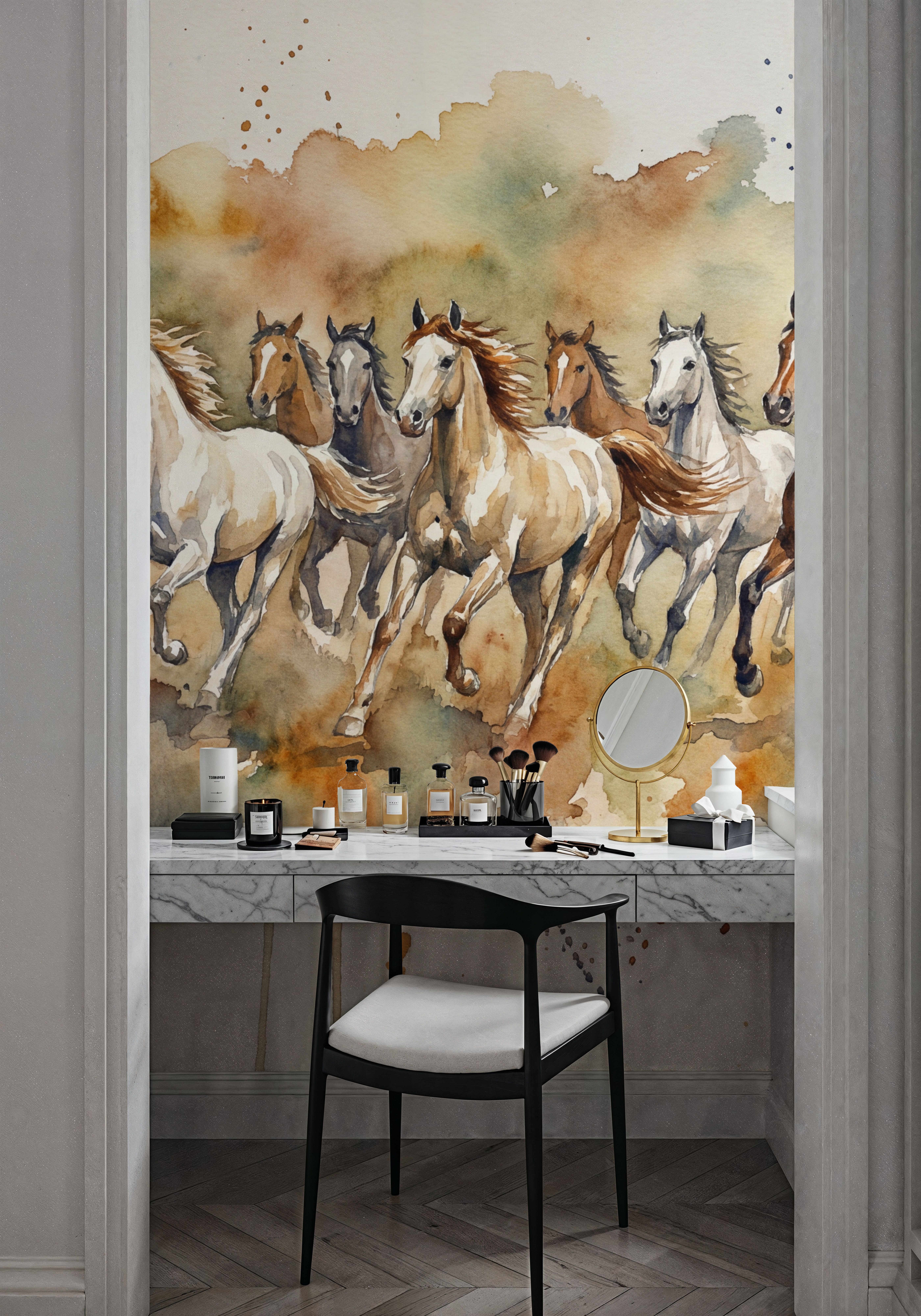 Wild Horses II - Watercolor Spirit Animals Series