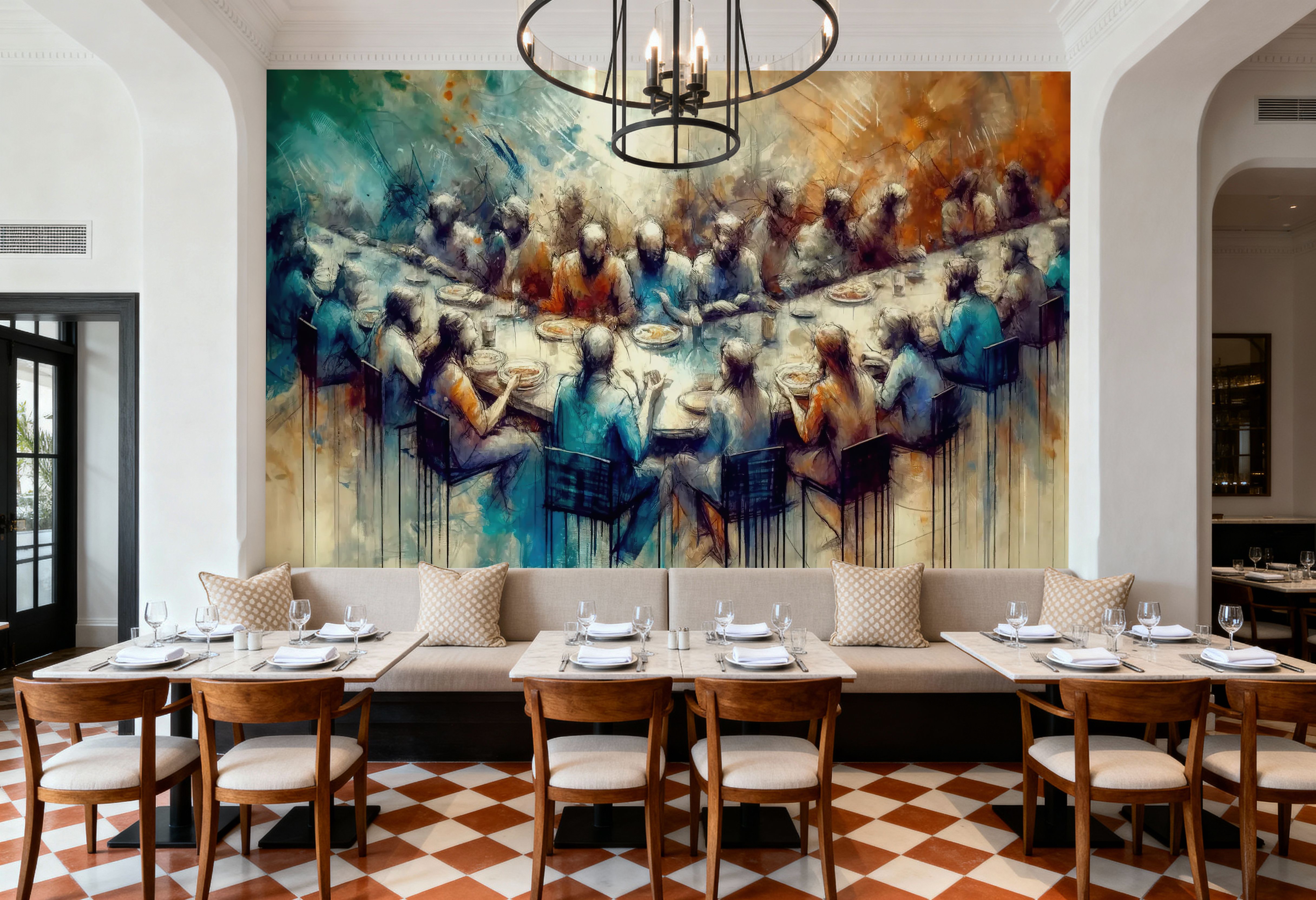 Watercolor Feast, Wallpaper