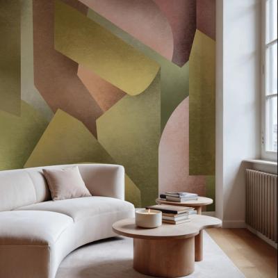 Chalky Geometrica, Spring Green & Rose