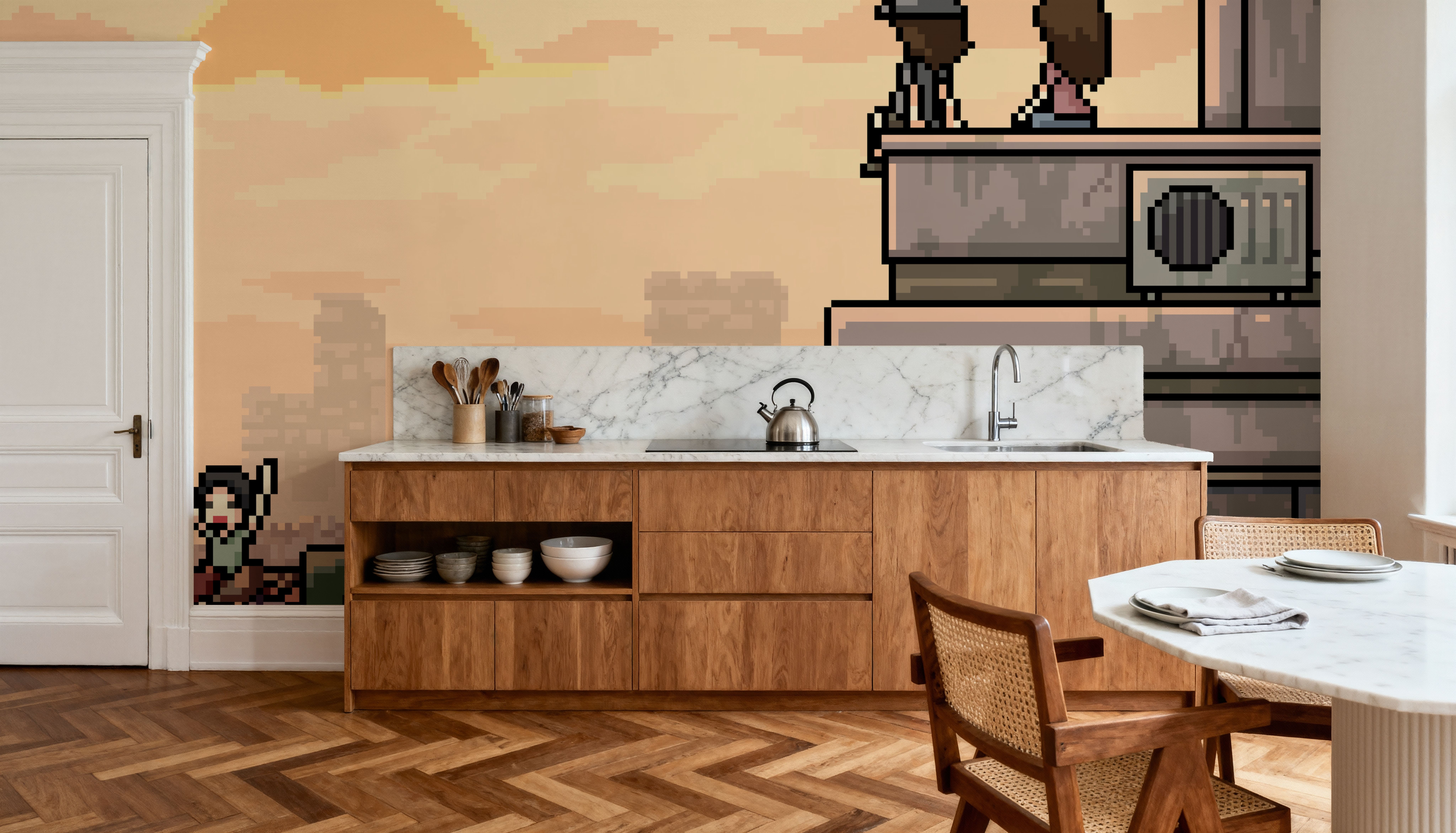 Pixel Doom, Wallpaper