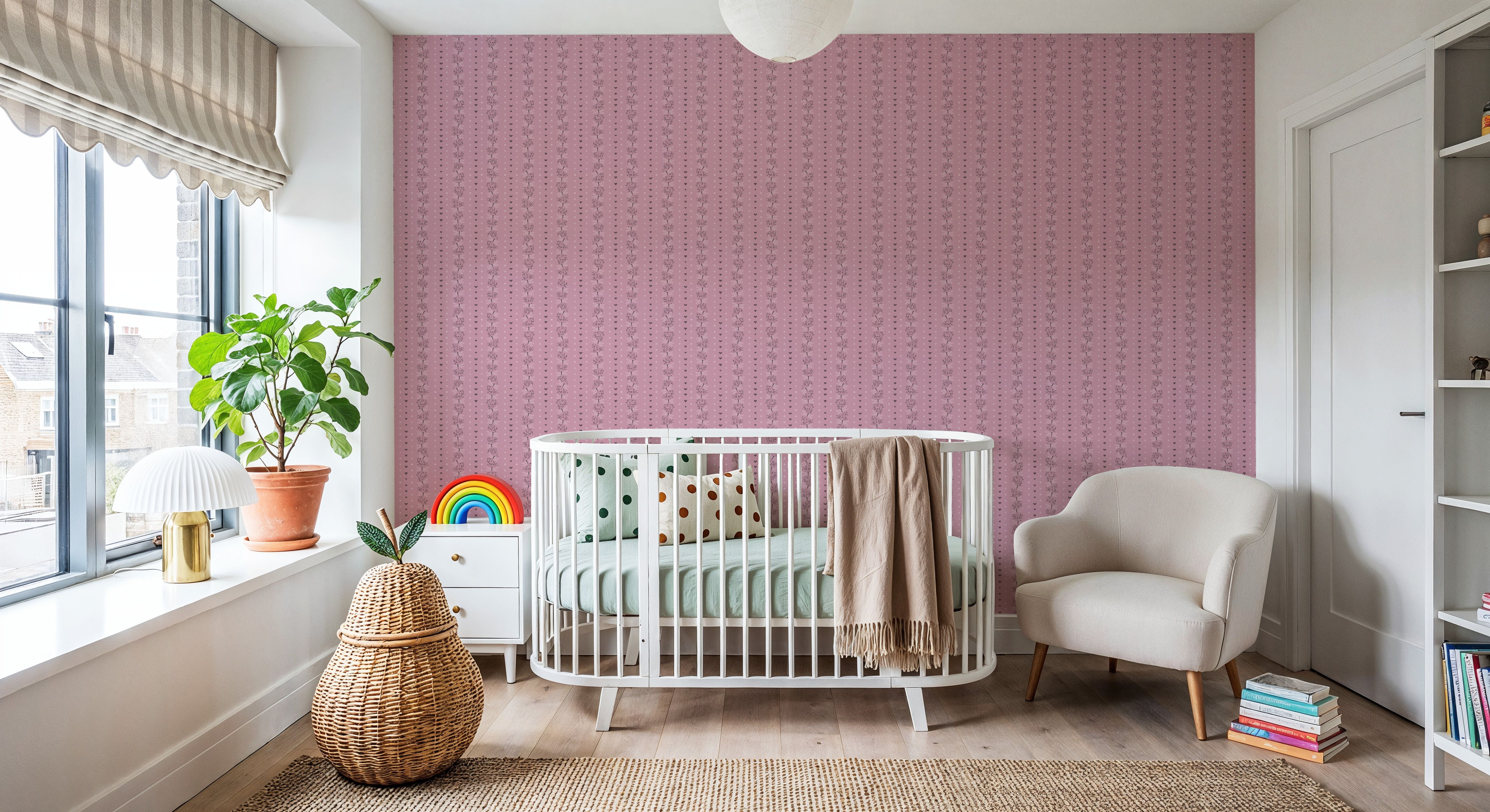 Dragonfly Stripes, Raspberry