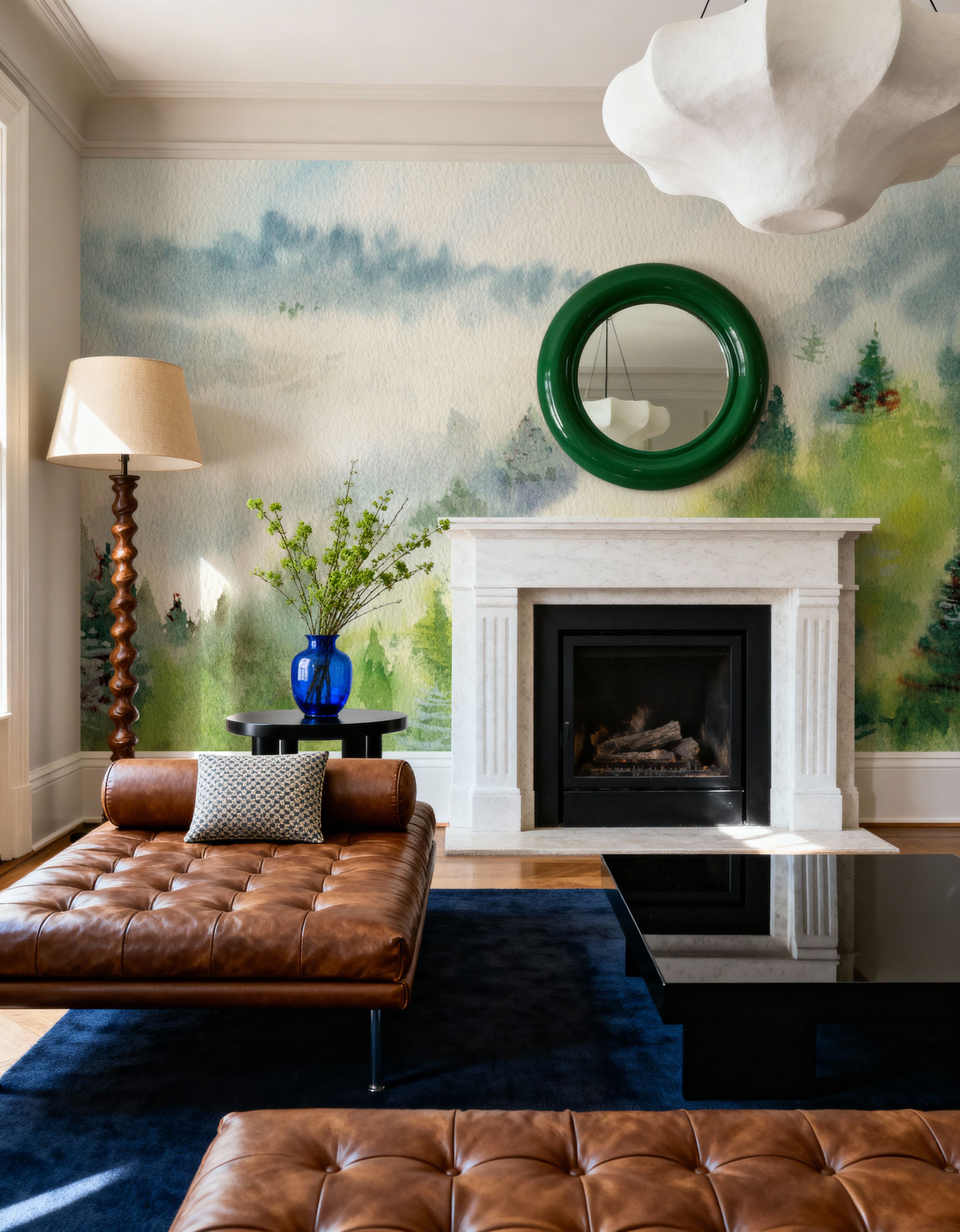 Watercolor Evergreen