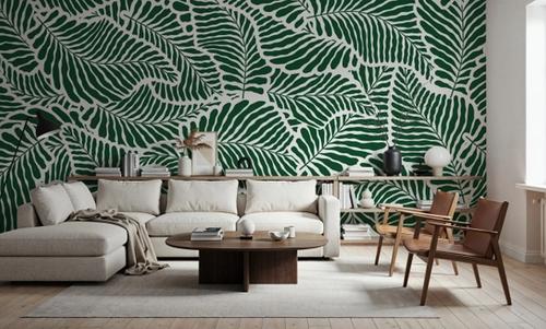 Fern Cut-Outs Pattern, Malachite Green