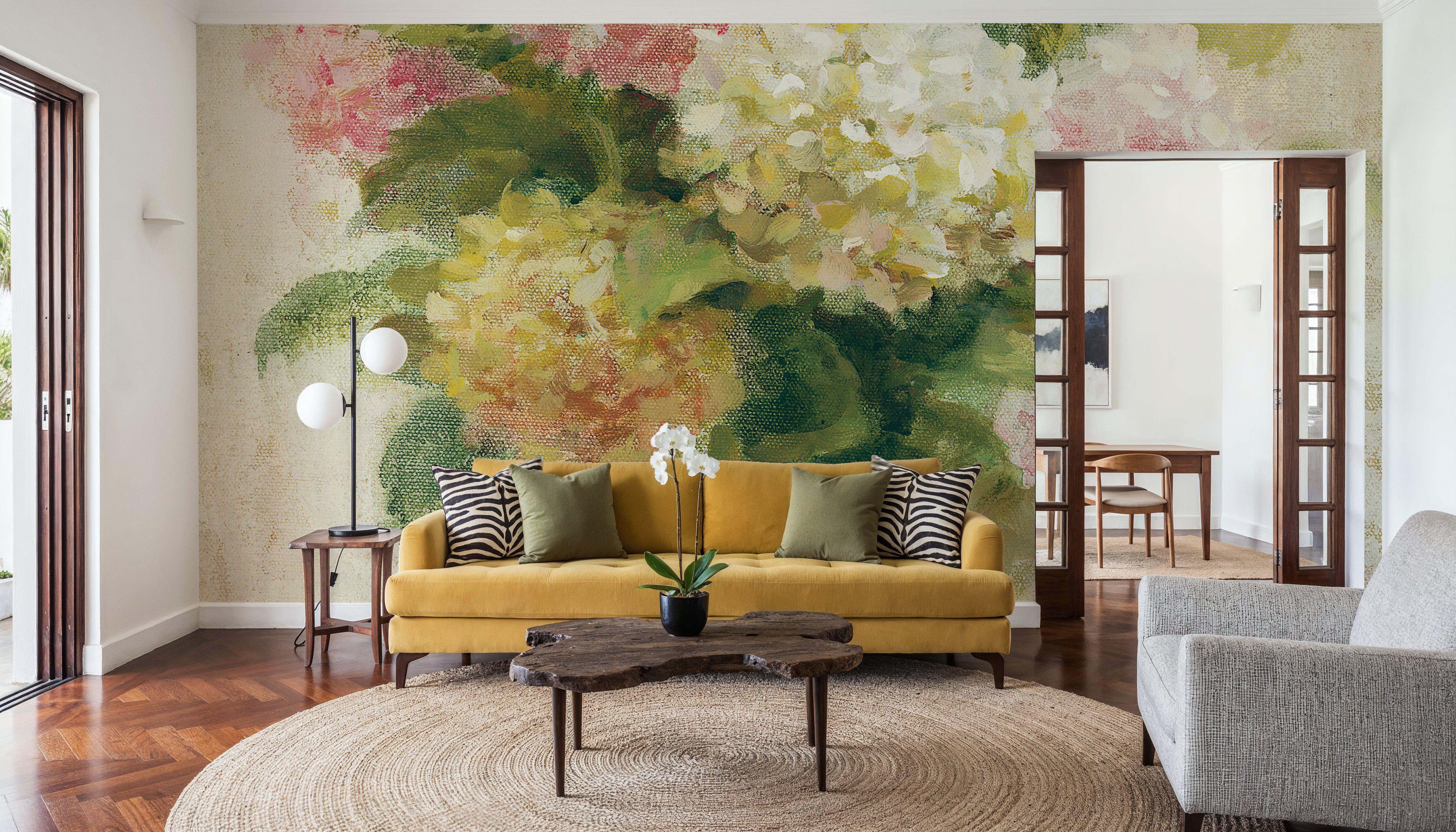 Cottage Hydrangeas in Pink