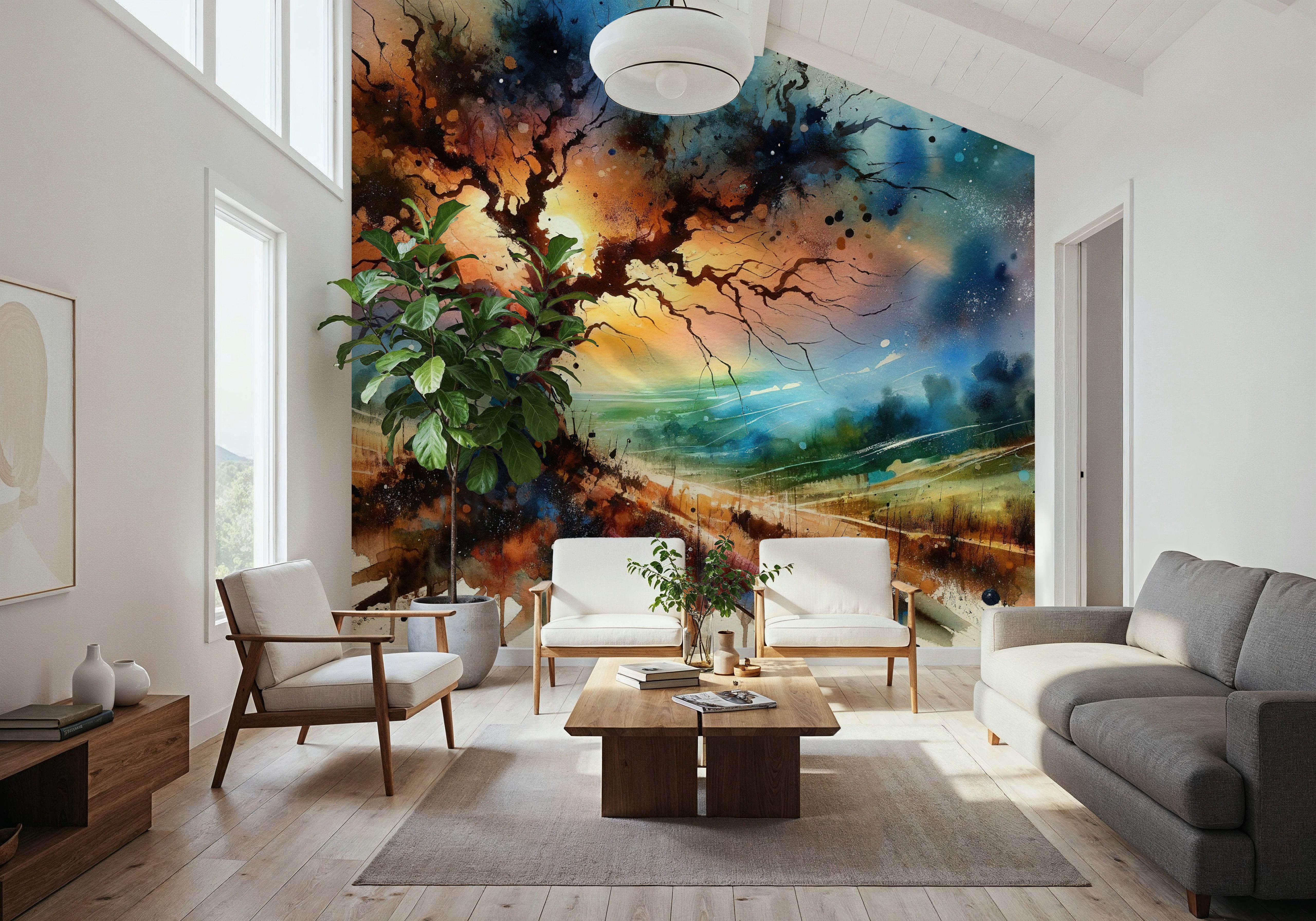 Lonely Tree Starry Night