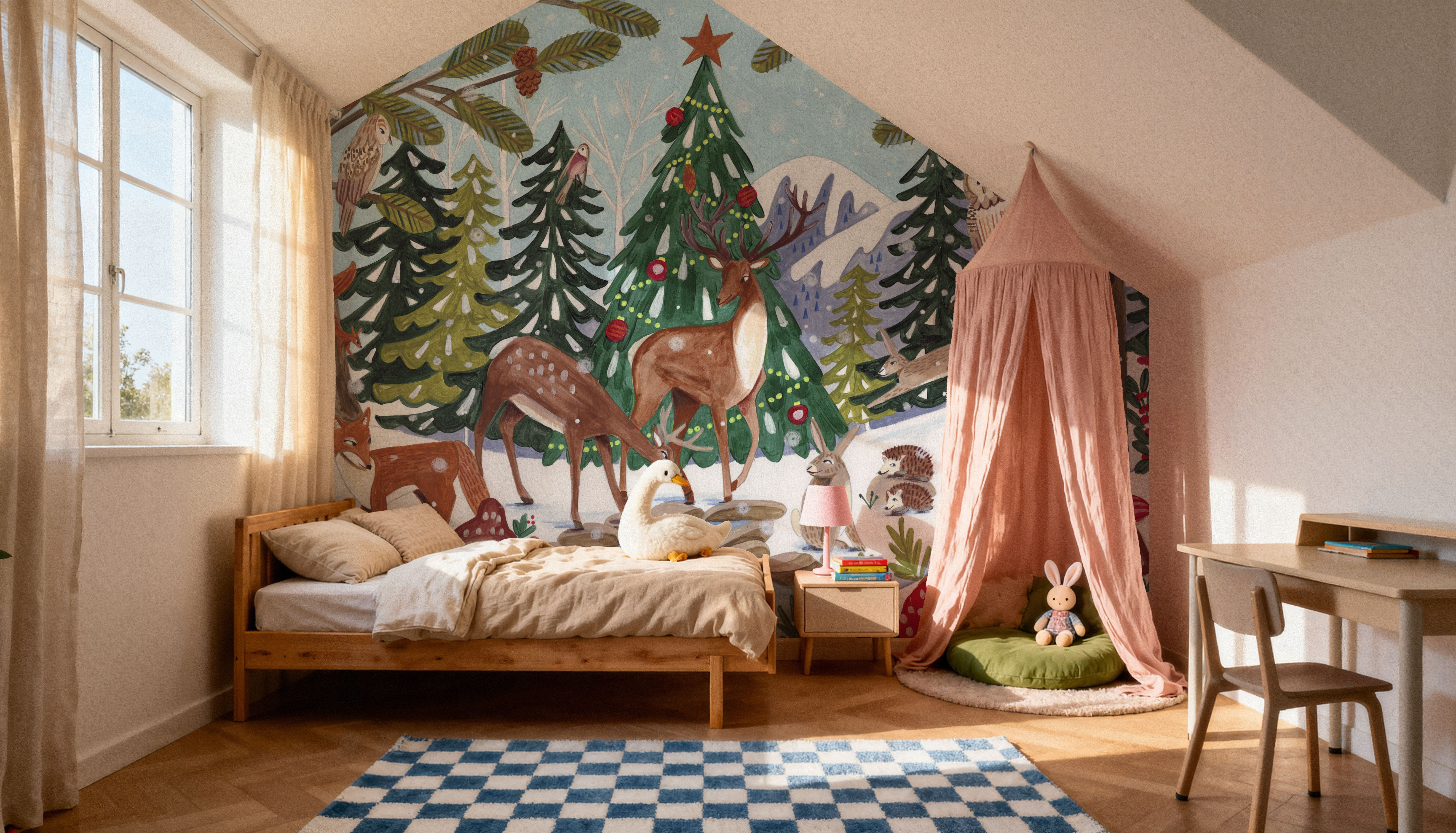 Animal Winter Scene