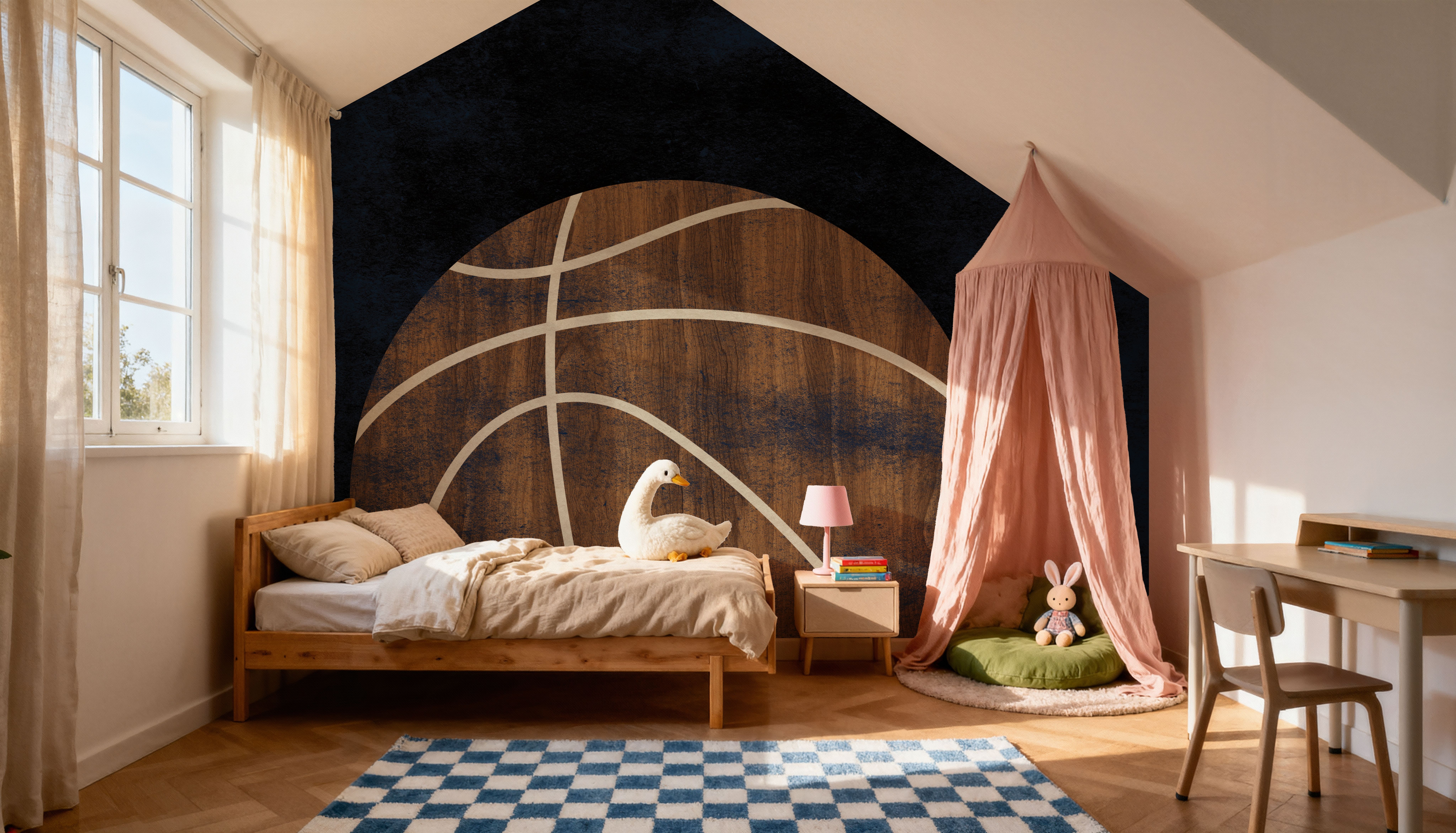 Basketball Wood, Wallpaper