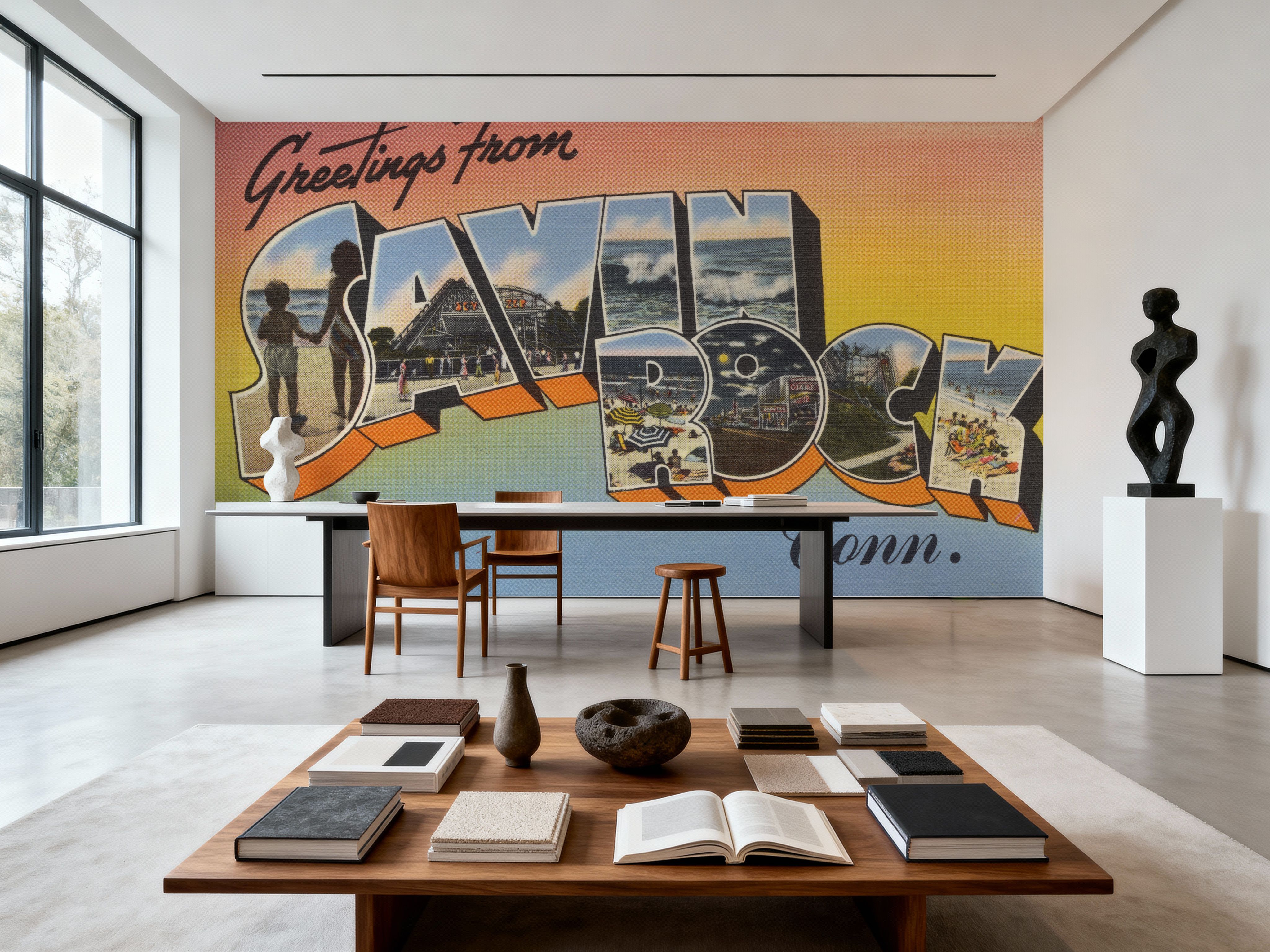 Greetings from Savin Rock - Screenprint Postcard