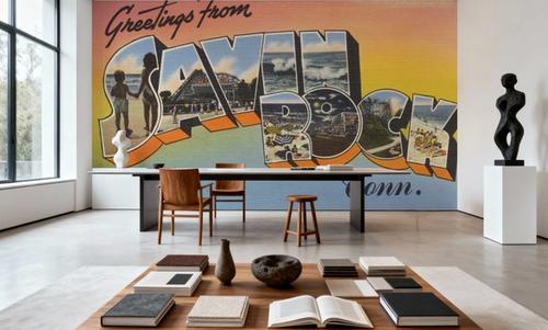 Greetings from Savin Rock - Screenprint Postcard