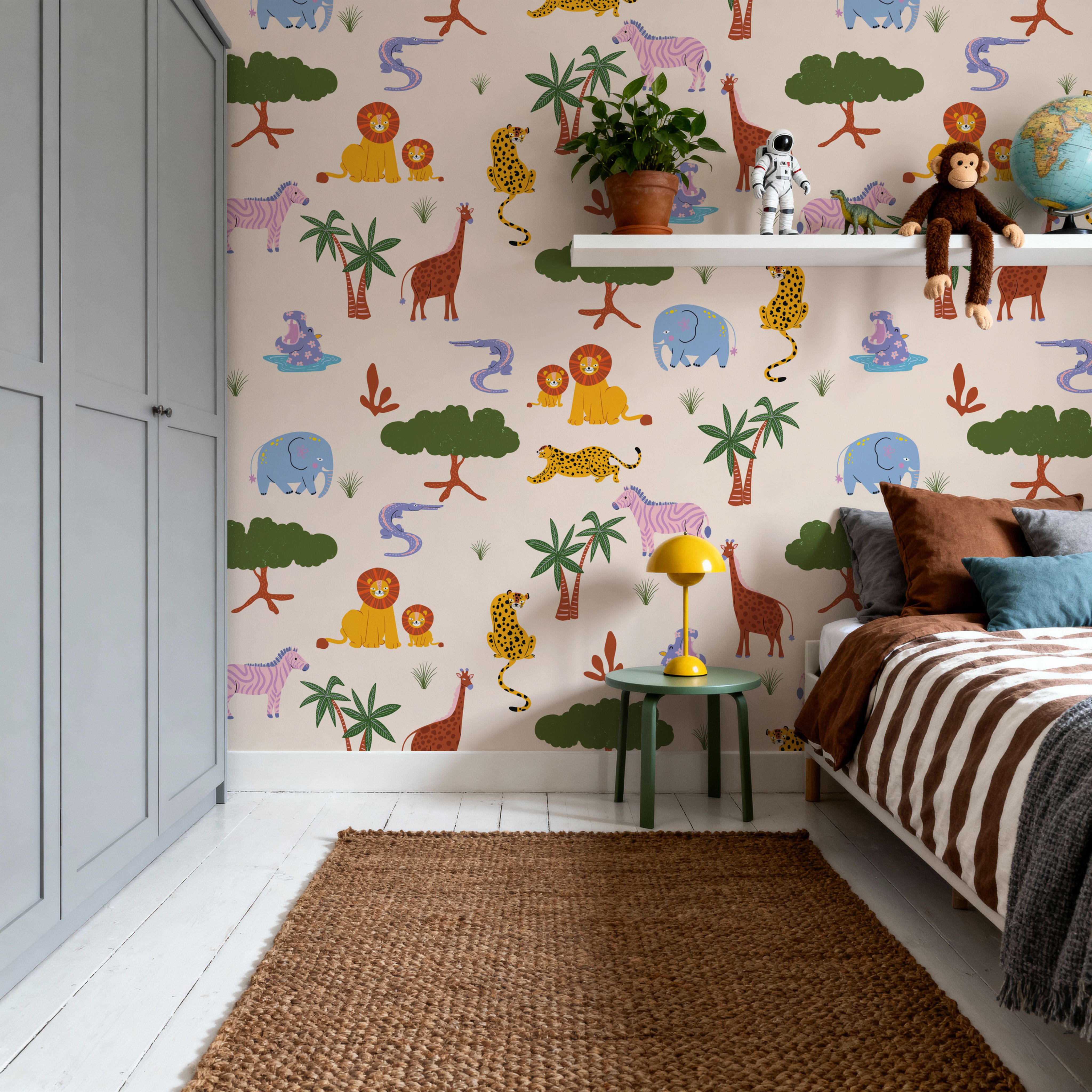 Funky Safari Pattern, Wallpaper