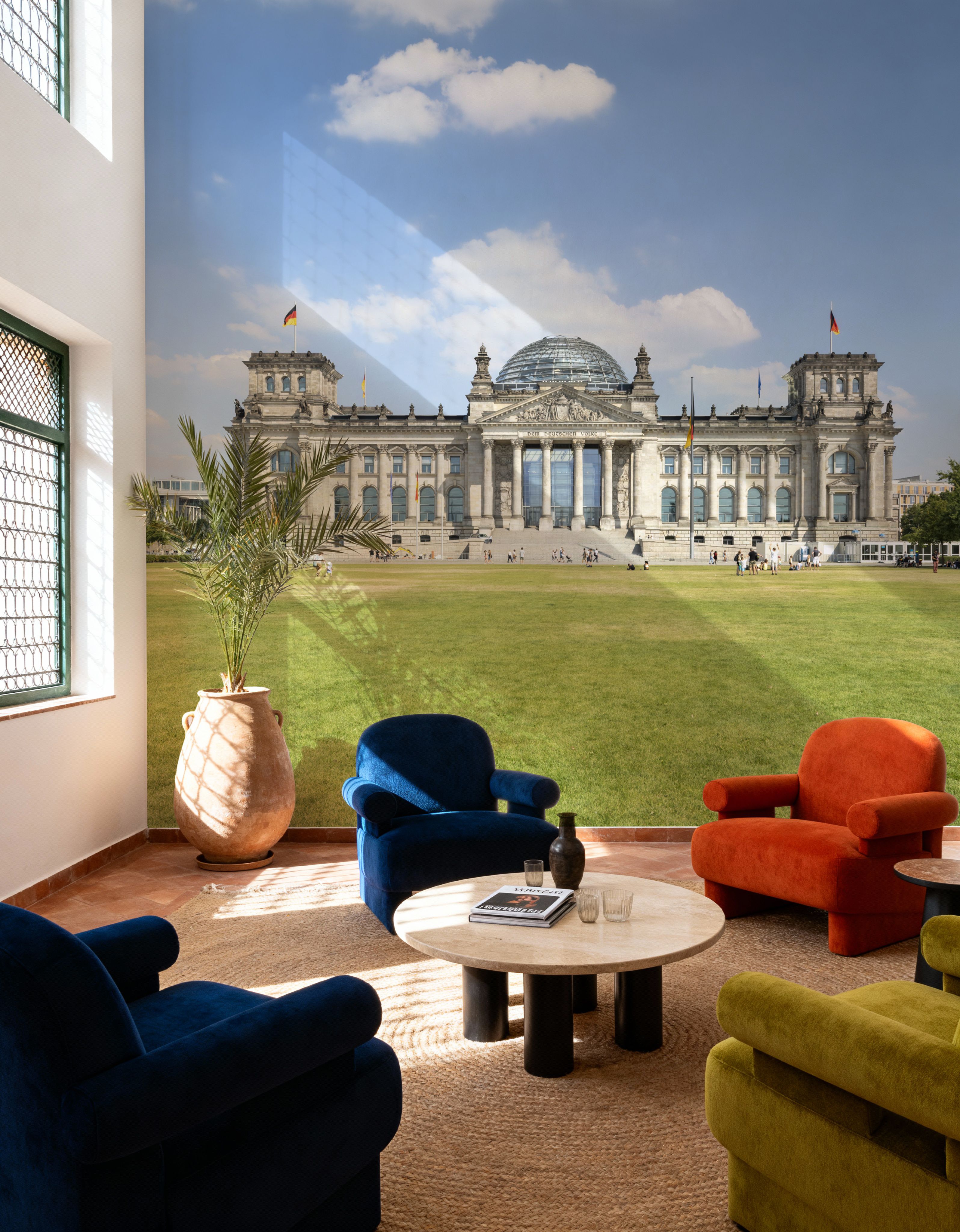 Fotomural - Reichstagsgebäude - Arquitectura Viajes y monumentos - Pasillos y Escaleras - Wallism España - Pegar en la pared o Autoadhesivo