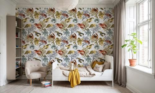 Vibrant Coral Reef, Grey