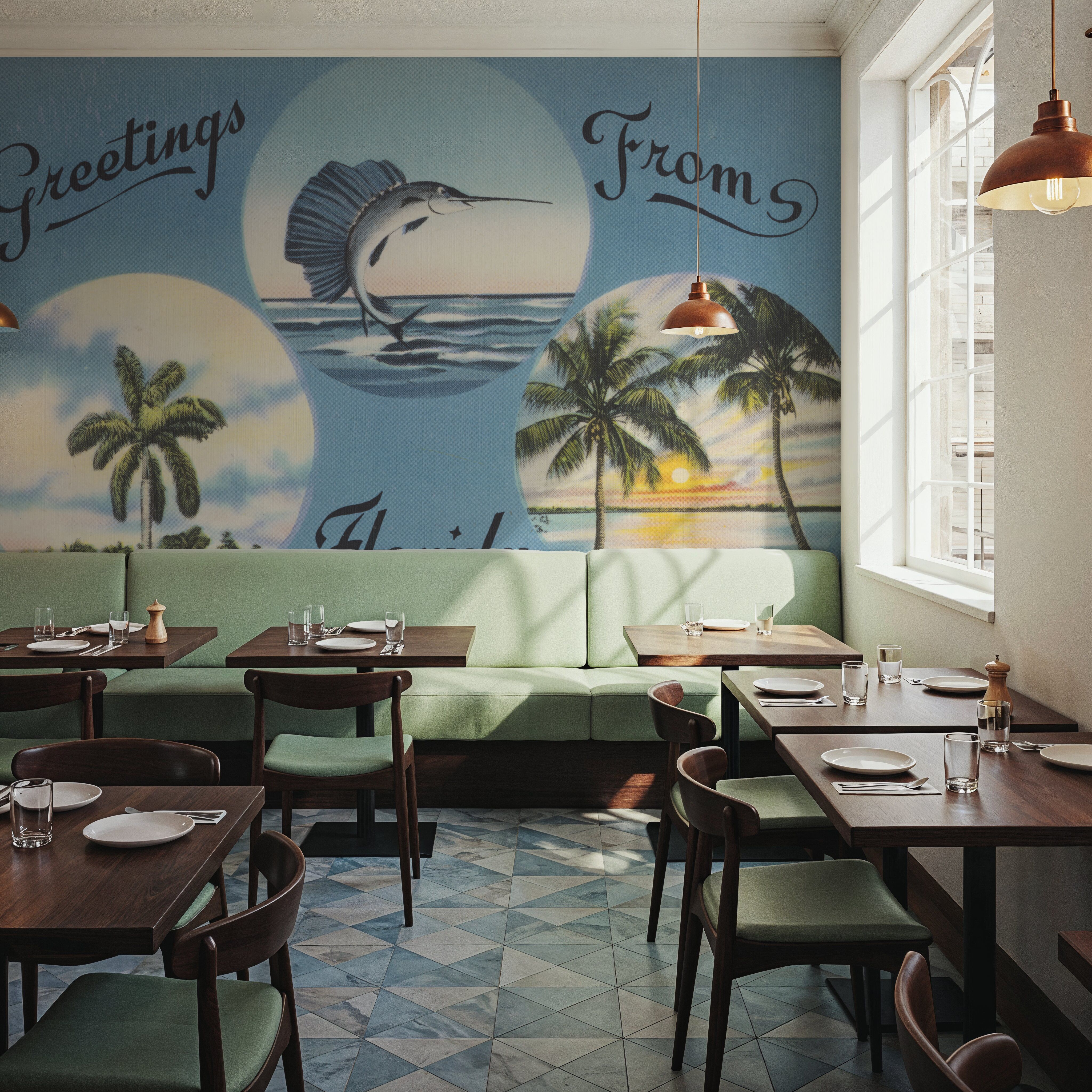 Greetings from Florida Wildlife - Screenprint Postcard