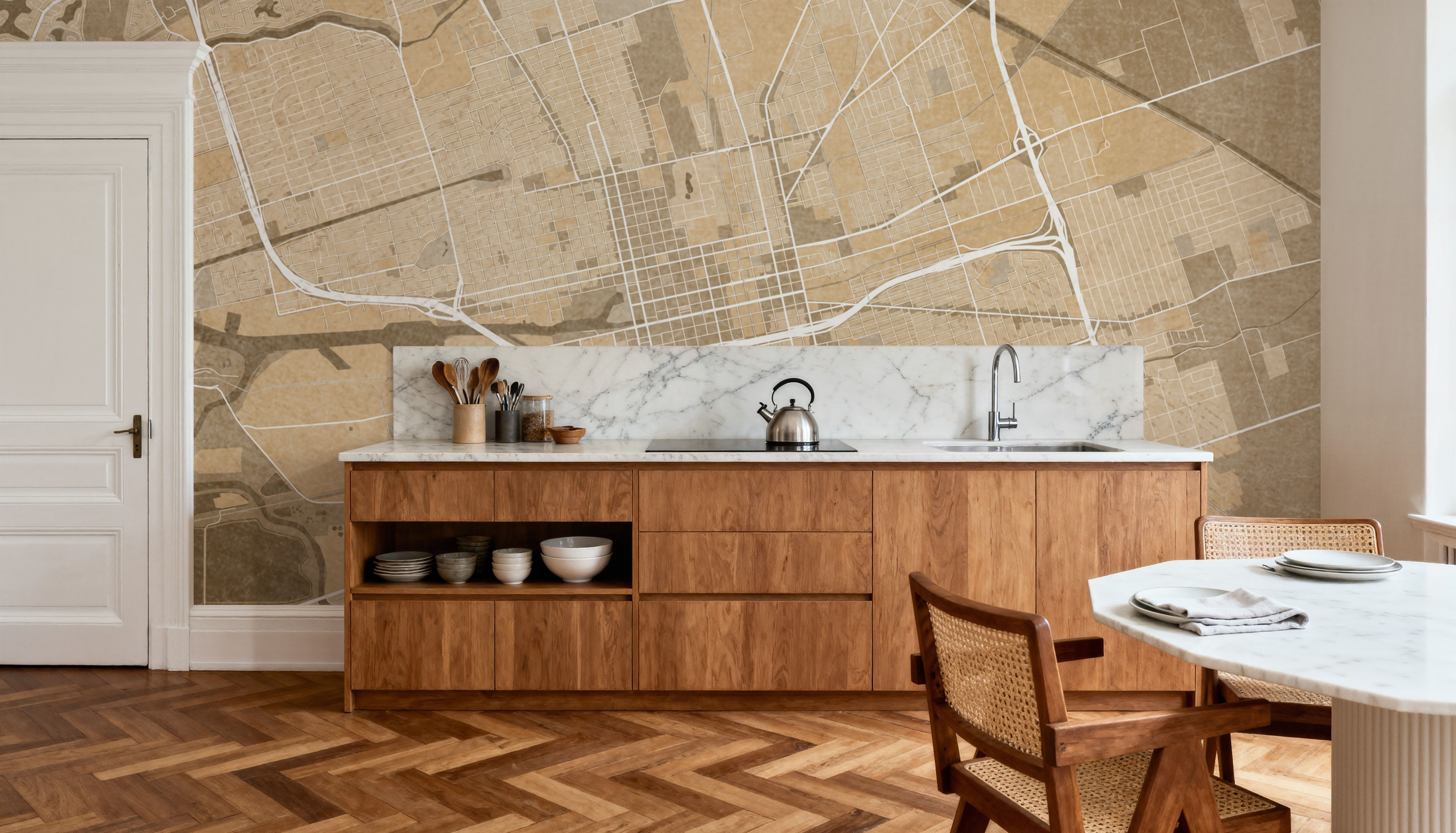 Stockton Ochre, Papel pintado