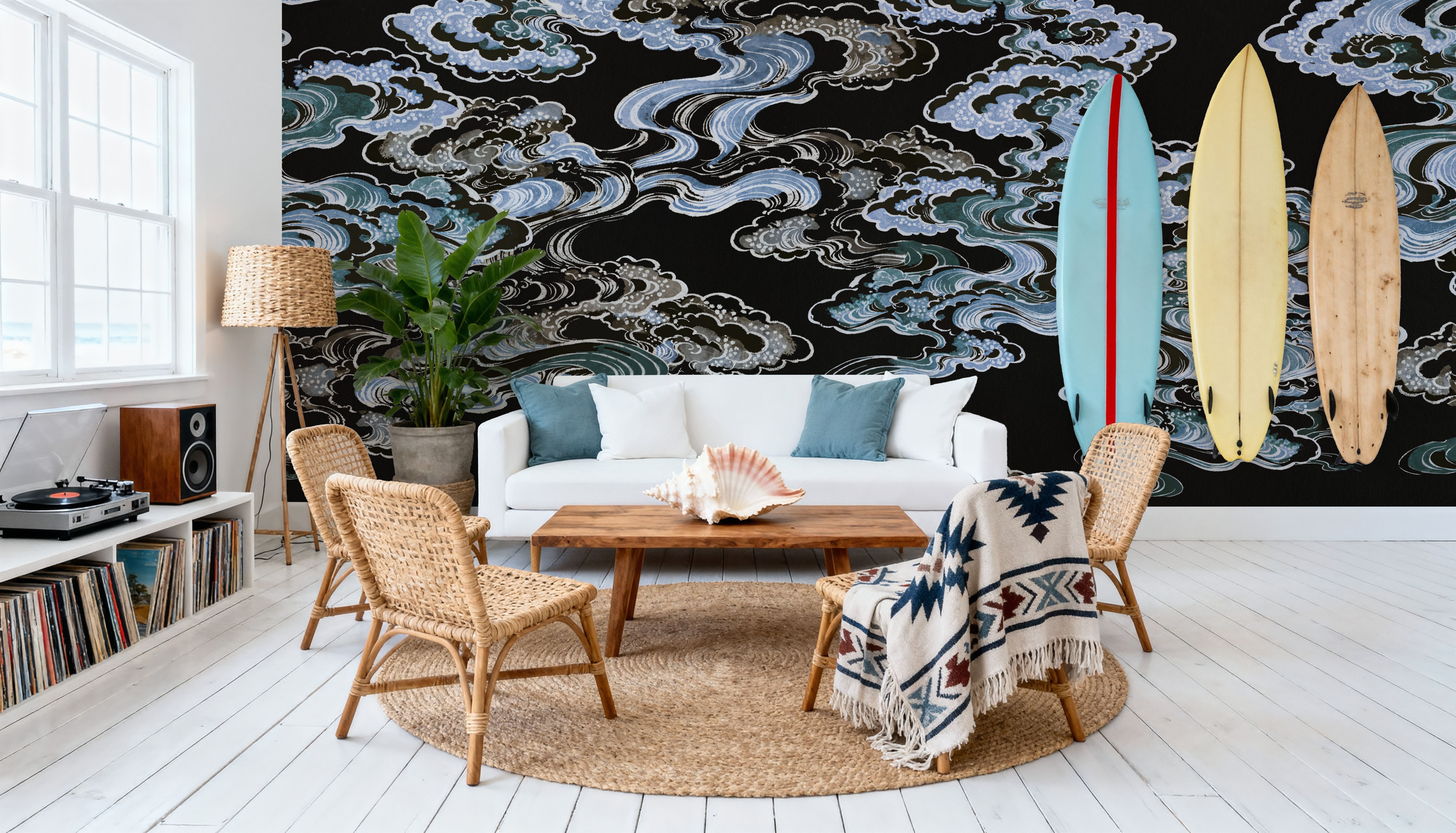 Ukiyo-e Clouds, Midnight