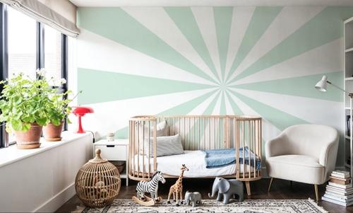 Circus Ceiling, Mint Green