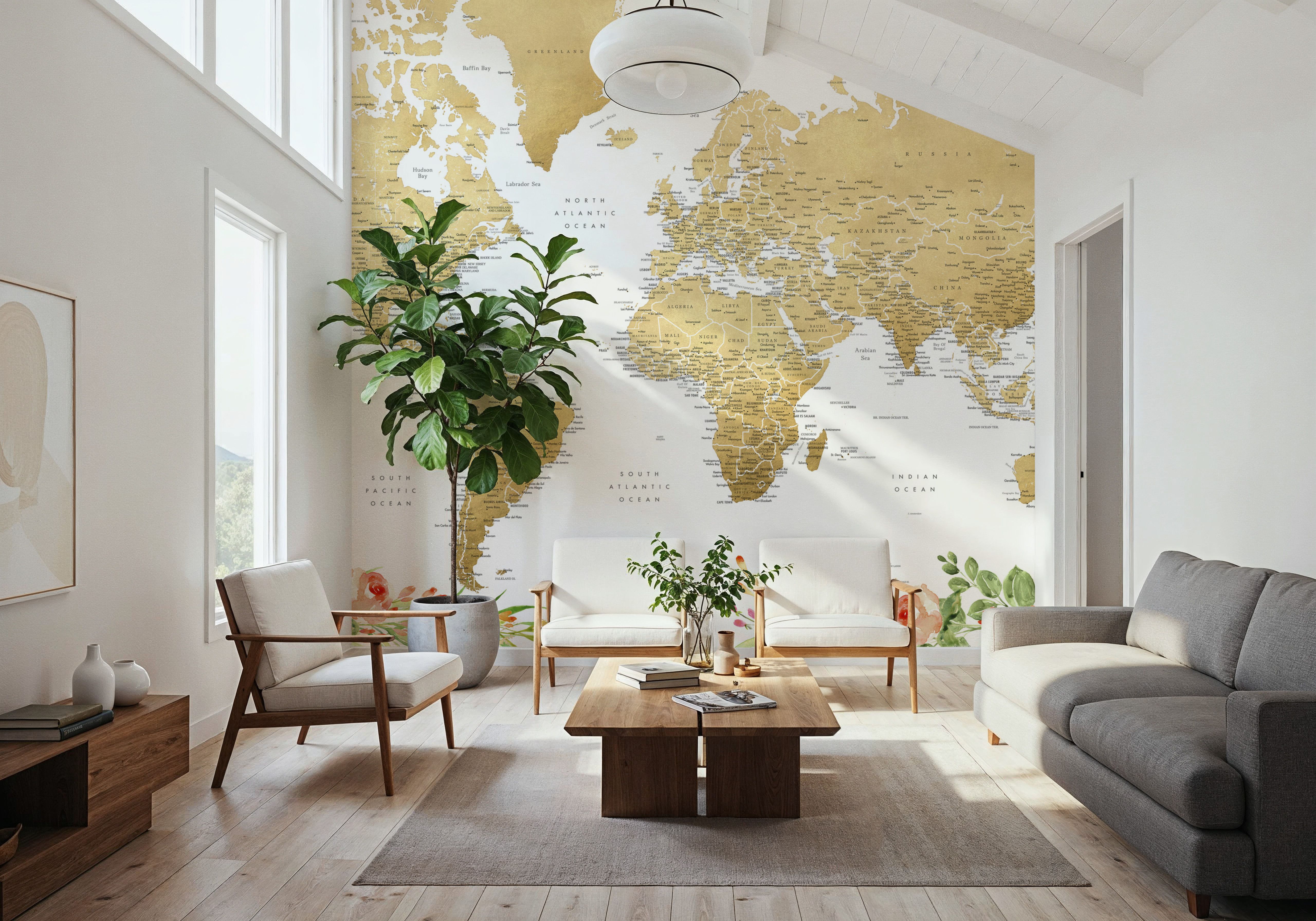 World Map Cities - Blythe