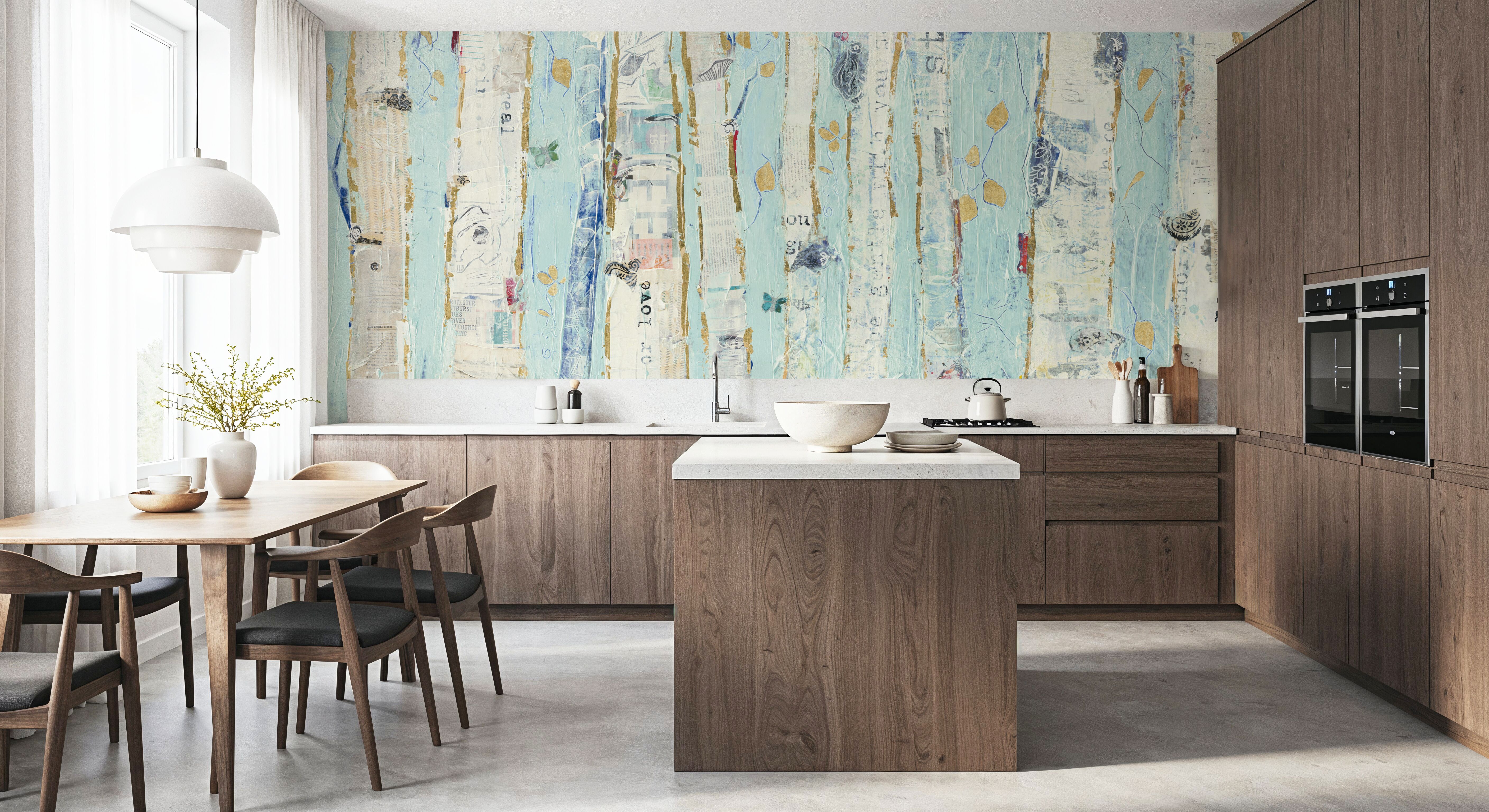 Far From Blue III Gold Leaves