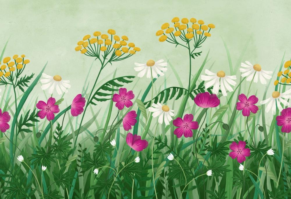 Geranium Meadow, Green